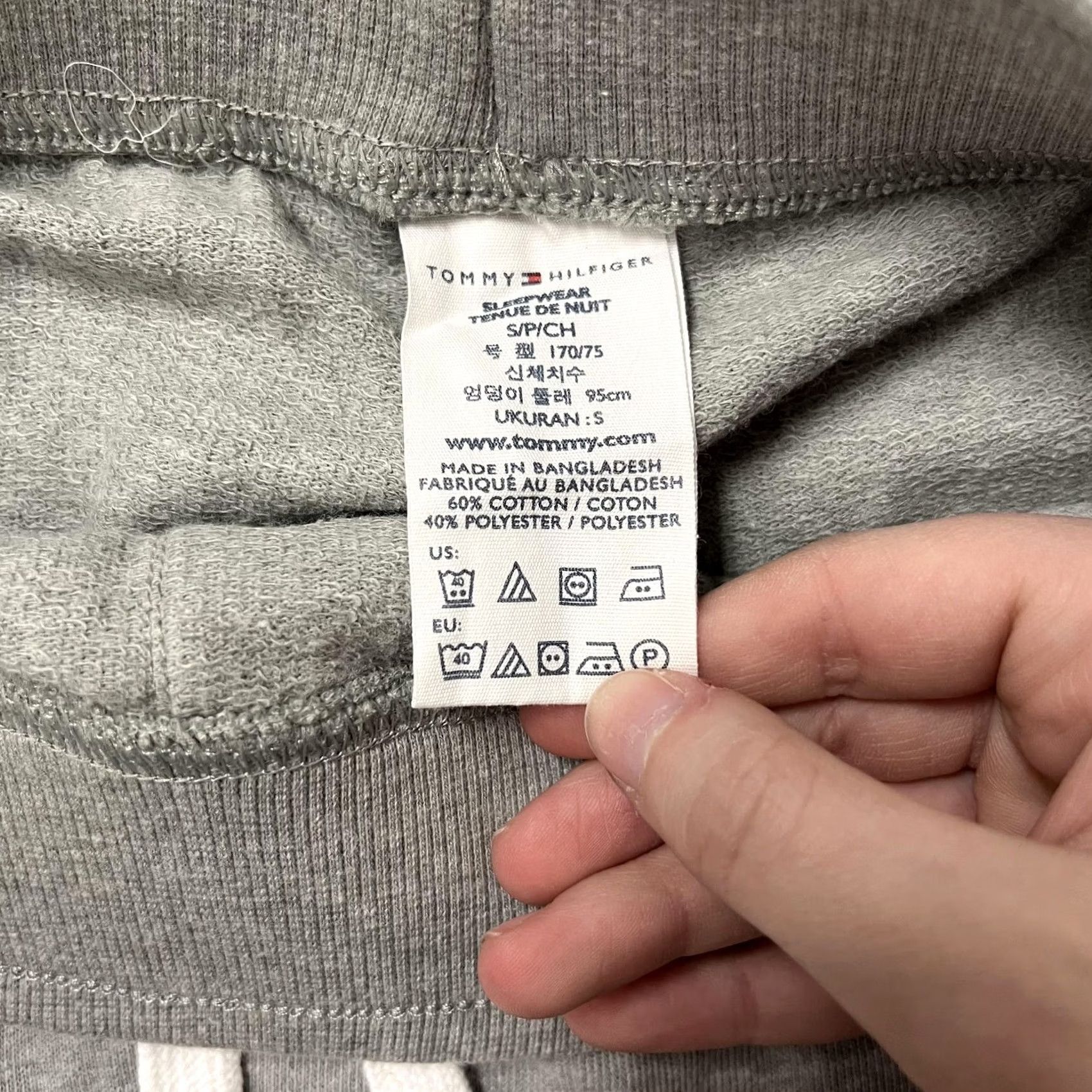 Tommy Hilfiger Tommy Hilfiger Pajama Pants Mens Small Gray Heather Jersey Lounge Drawstring TH 1985 Size US S / EU 44-46 / 1 - 4 Thumbnail