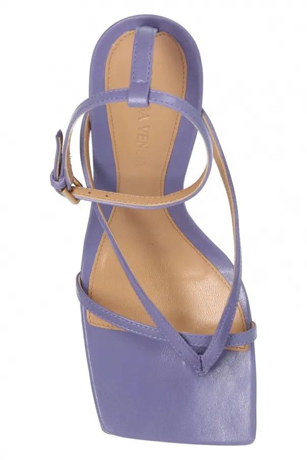 Bottega Veneta o1n1vont1125 Stretch Strap Sandals in Purple Size US 8.5 / IT 38.5 - 6 Thumbnail