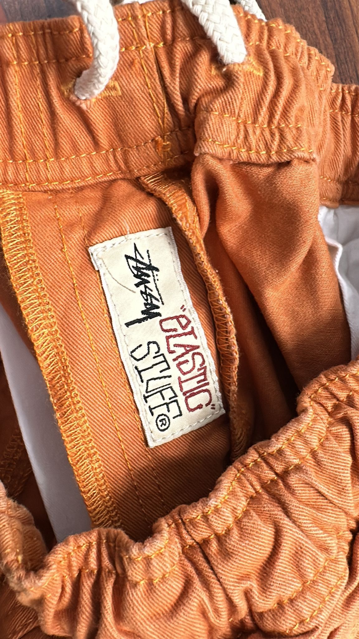 Stussy × Vintage Stüssy Brushed Beach Pant 'Orange' Size Large Size US 34 / EU 50 - 7 Thumbnail
