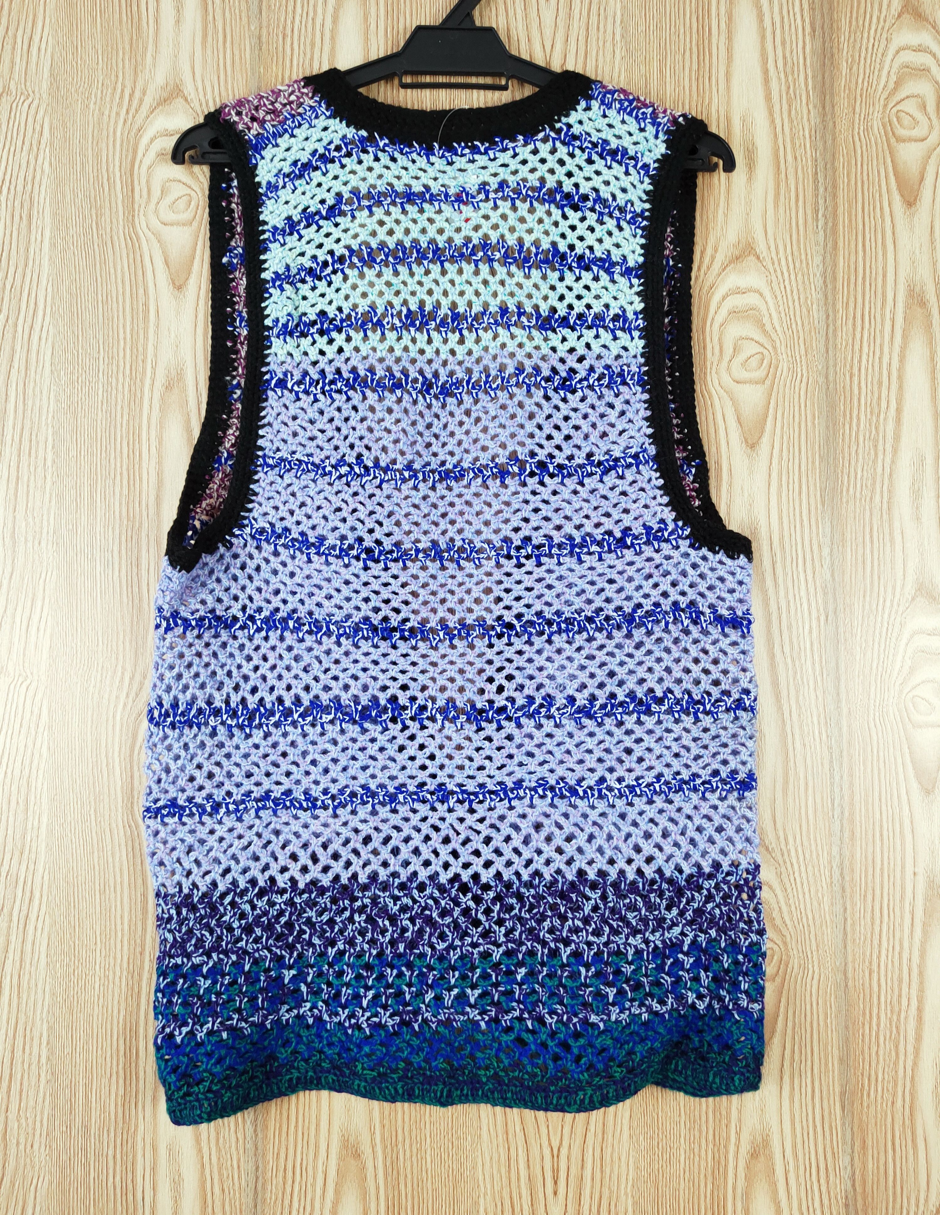 Japanese Brand Japan vintage Purple Knitwear handmade Vests #W749 Size US S / EU 44-46 / 1 - 7 Thumbnail