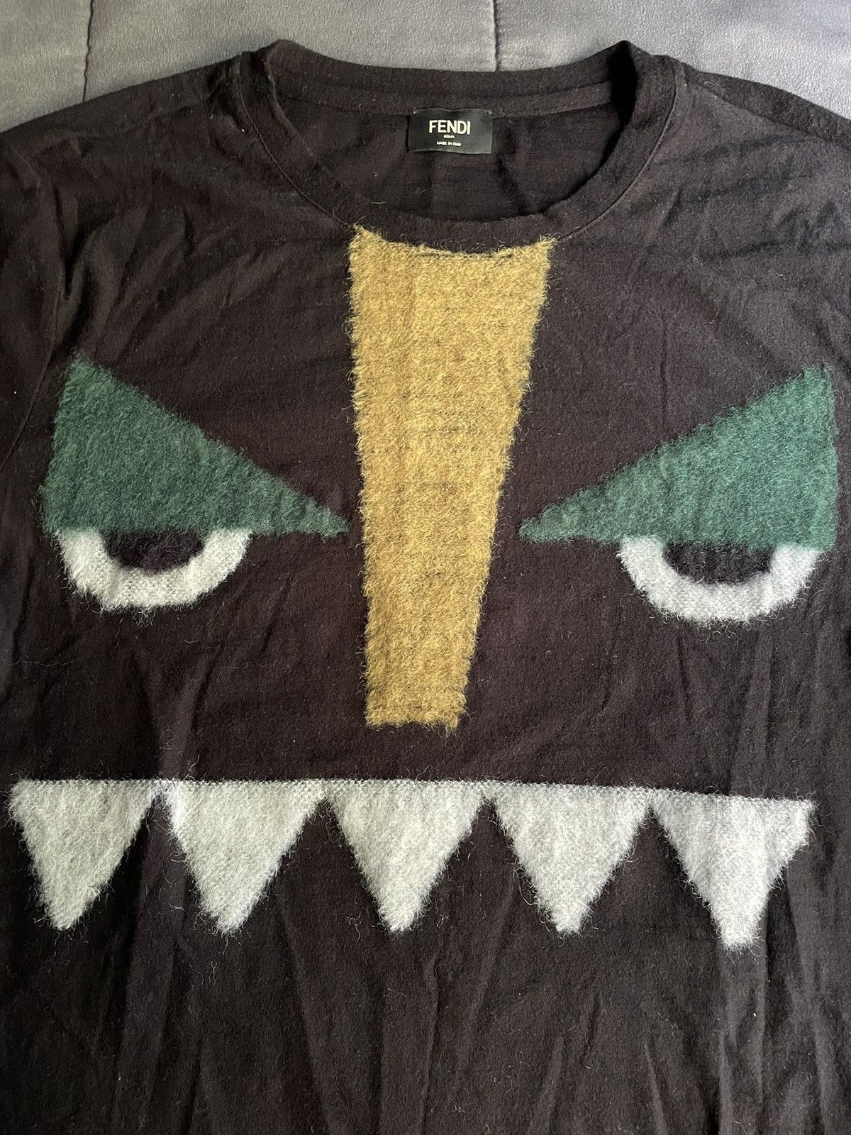 Fendi Fendi Bug Eyes Wool Sweater Size US M / EU 48-50 / 2 - 2 Thumbnail