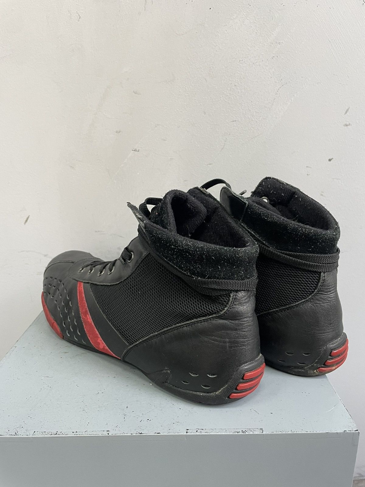 Maison Margiela Tom Tailor black shoes moto boxing boots y2k style fashion Size US 12 / EU 45 - 7 Thumbnail