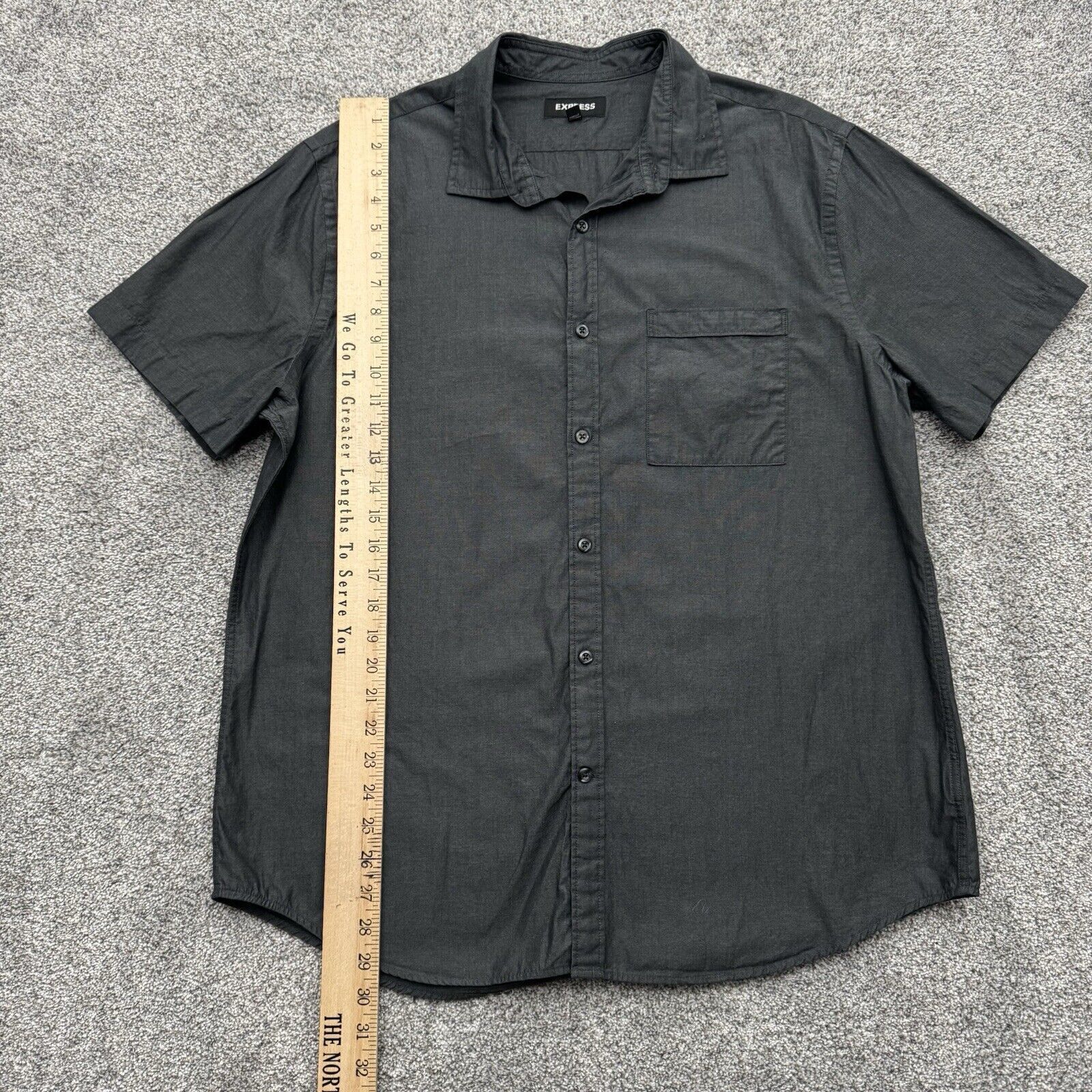 Express Express Shirt Men XL 17 17.5 Minimalist Office Modern Urban Size US XL / EU 56 / 4 - 2 Thumbnail