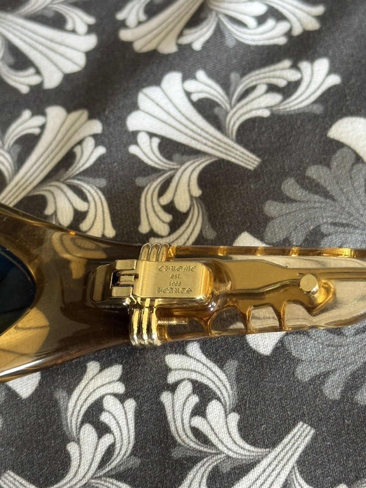 Chrome Hearts Chrome Hearts Brown & Gold Spreader Sunglasses Size ONE SIZE - 14 Thumbnail
