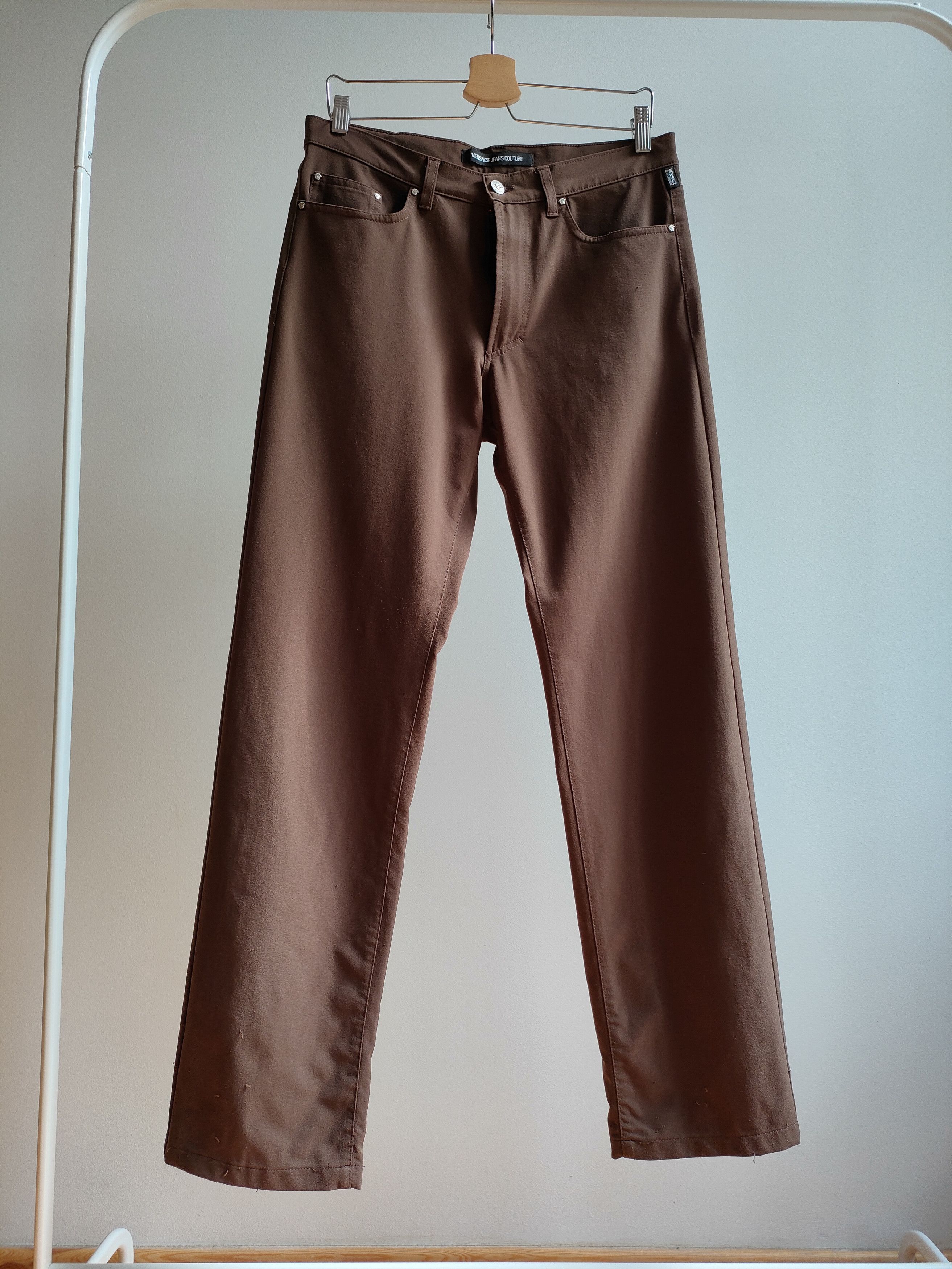 Versace Vintage Versace Nylon Brown Pants Size US 32 / EU 48 - 1 Thumbnail