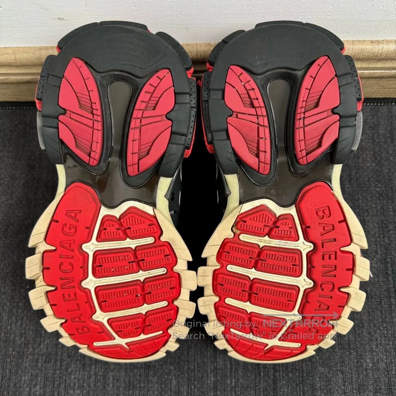 Balenciaga Balenciaga Track Sneakers Black Red Size 35. Size US 5 / EU 37 - 6 Thumbnail