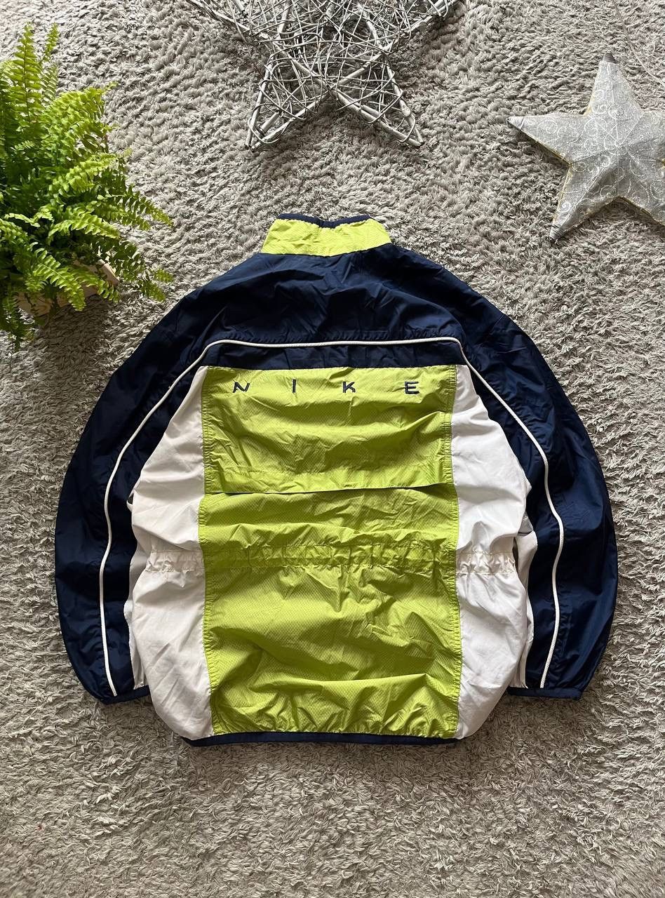 Nike × Vintage Vintage 90s Nike Jacket Nylon Big Logo Swoosh Size US S / EU 44-46 / 1 - 1 Thumbnail