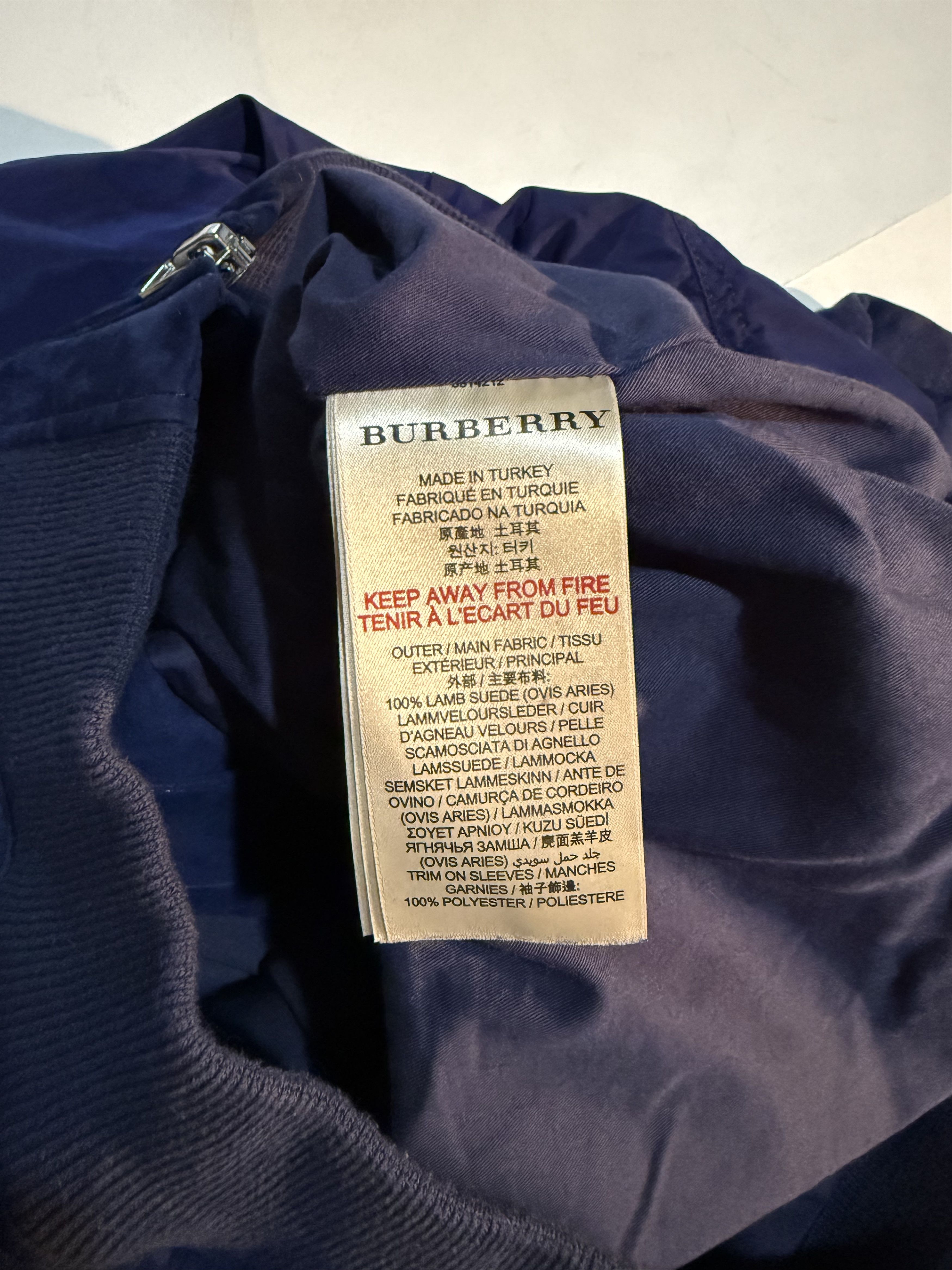 Burberry Burberry Suede Leather Bomber Jacket Size US L / EU 52-54 / 3 - 6 Thumbnail