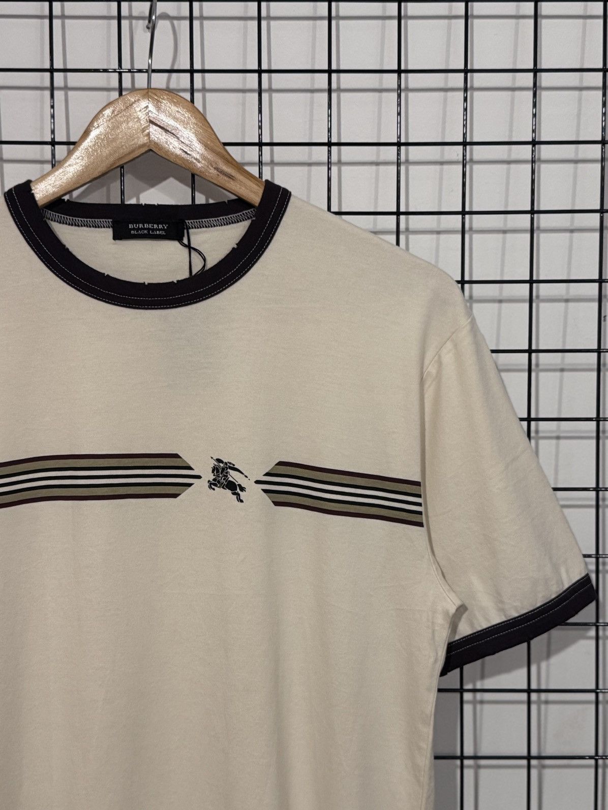Burberry vintage Burberry Black Label ringer t-shirt. Size US M / EU 48-50 / 2 - 2 Thumbnail