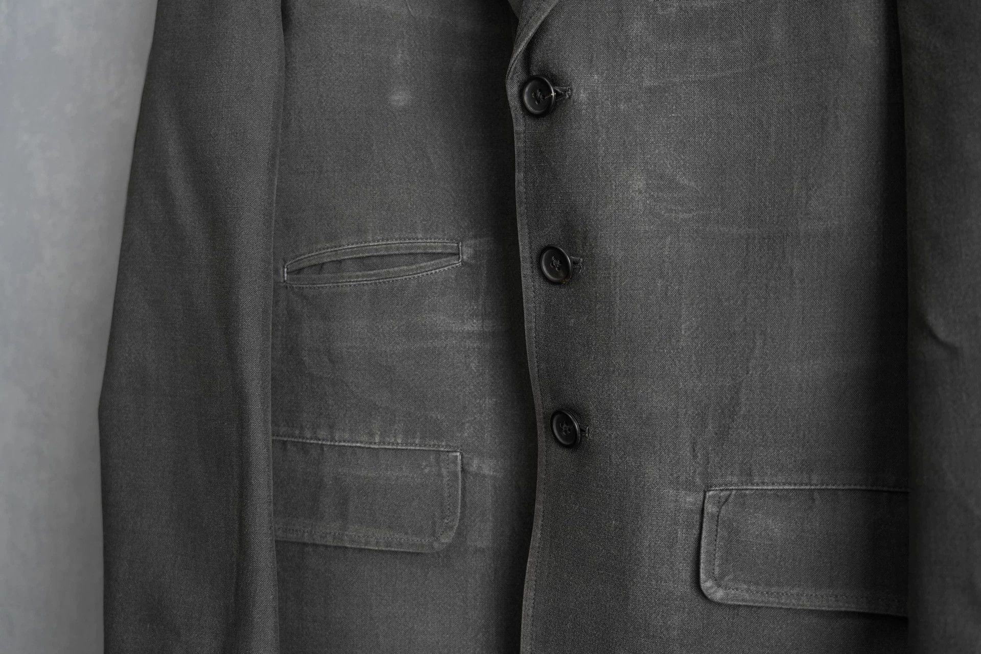 Yohji Yamamoto Yohji Yamamoto 91SS Cement Gray Silk Jacket Size US M / EU 48-50 / 2 - 5 Thumbnail