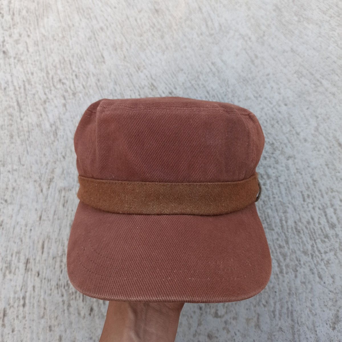 Global Work × Japanese Brand newsboy mix patrol hat with leather adjust by global work Size ONE SIZE - 1 Thumbnail