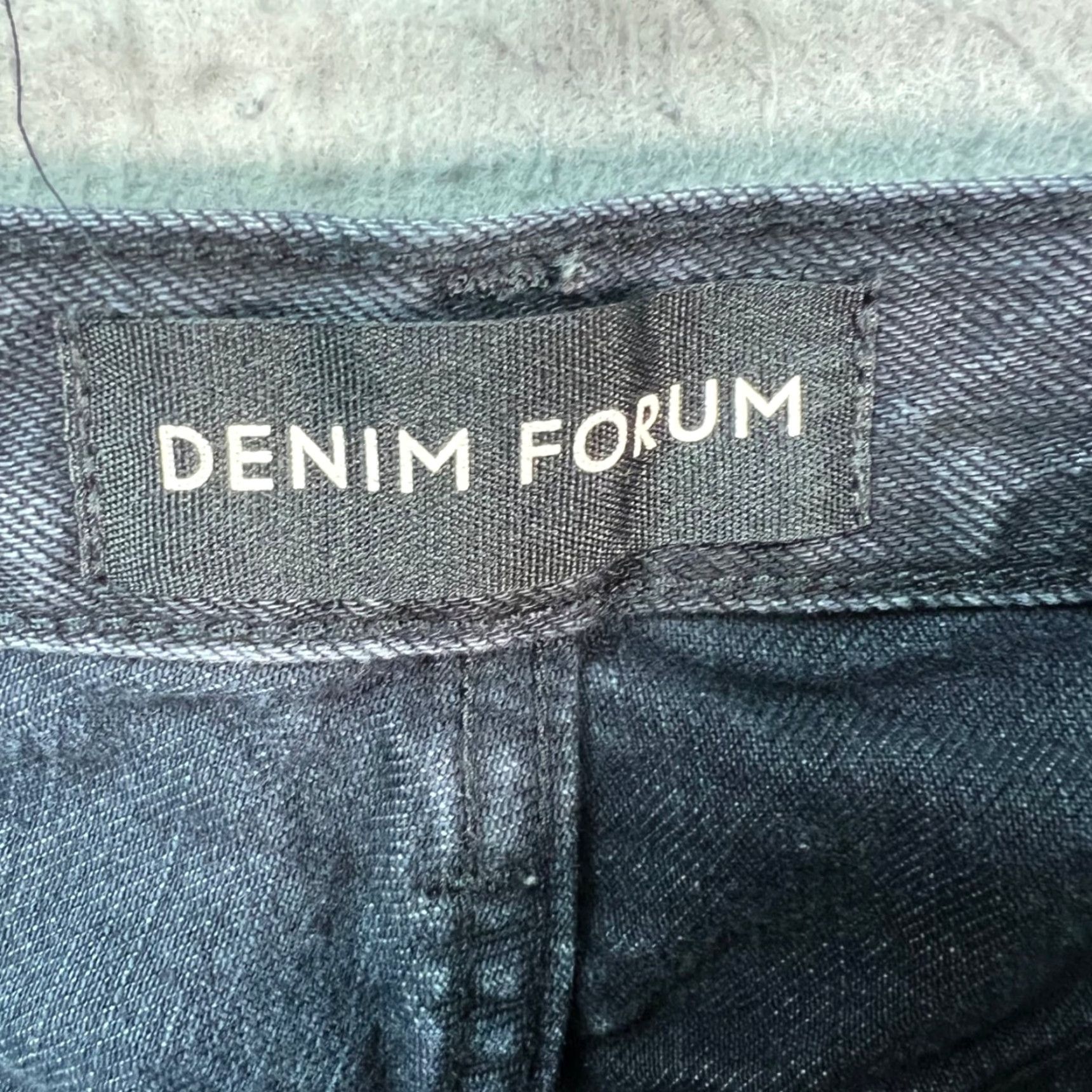 Vintage Denim Forum Jeans Womens Size 25 Inseam 28 High Rise Black Organic Cotton 5-Pocket Tapered Vintage No Size 42" / US 20 - 3 Thumbnail