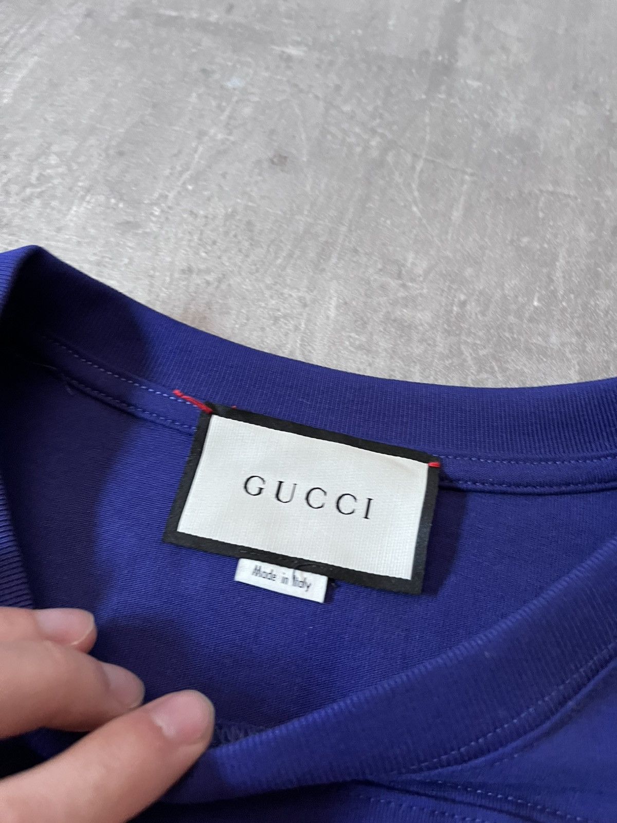 Gucci Gucci 25 Eschatology Blind For Love purple blue T-shirt Size US L / EU 52-54 / 3 - 10 Thumbnail