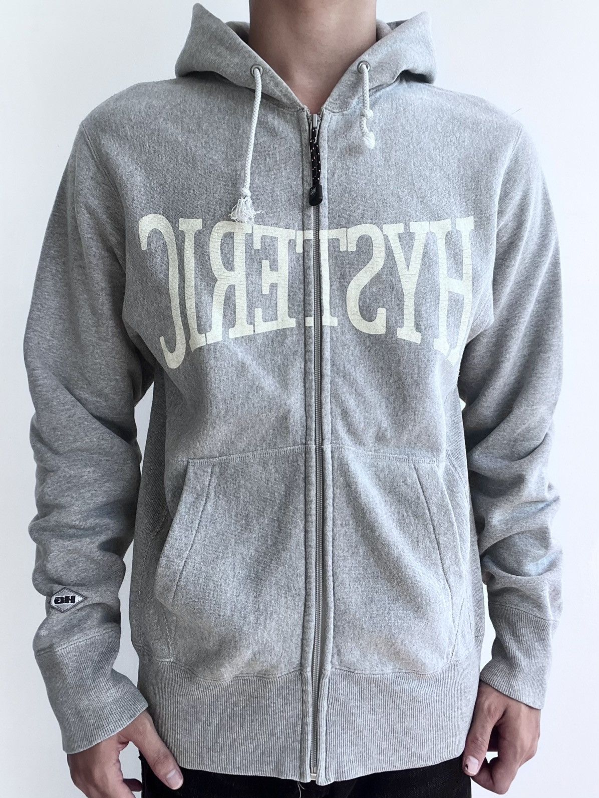 Hysteric Glamour hysteric glamour grey zip up hoodie | Grailed
