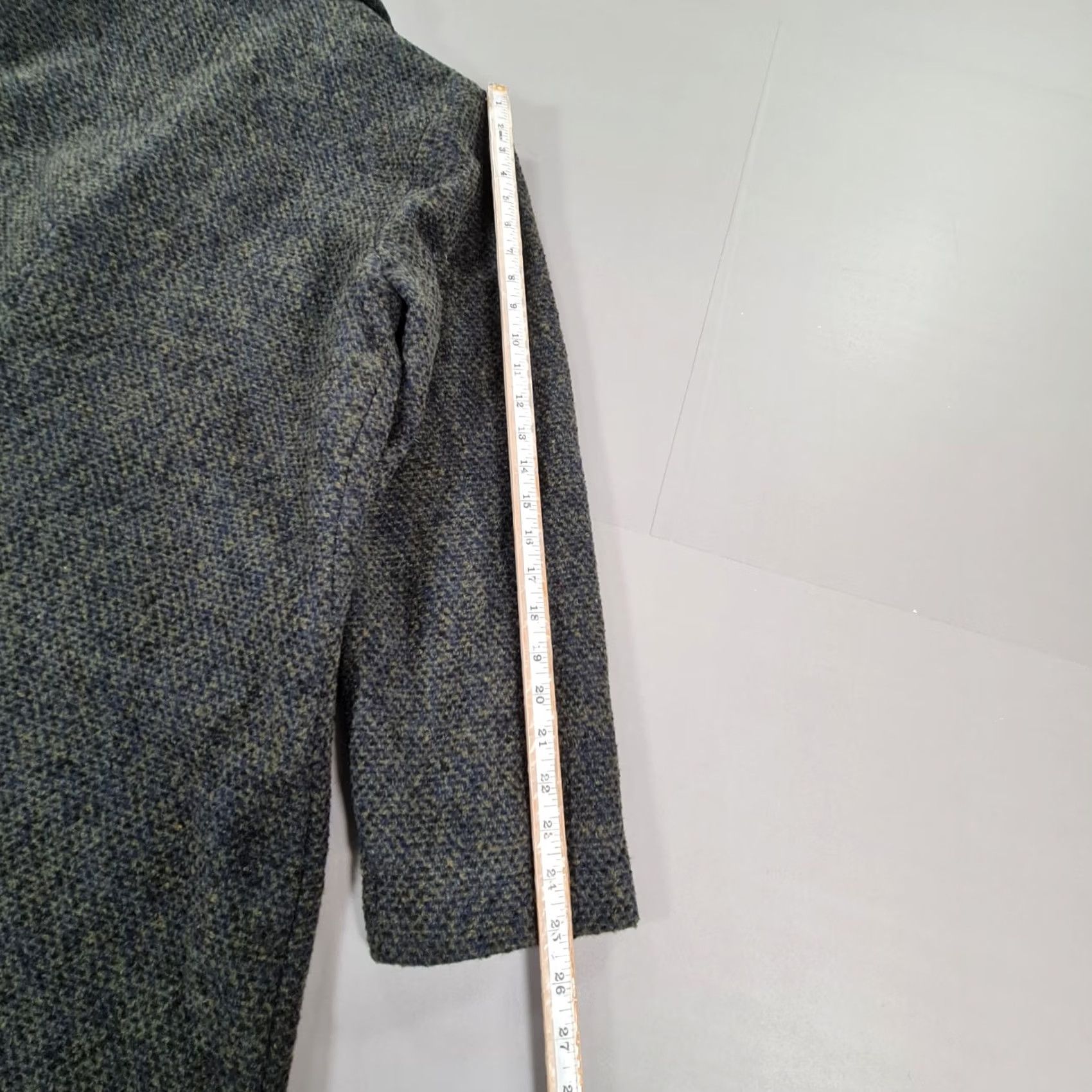 Vintage VINTAGE Seasalt Cornwall Womens Tweed Coat Green 20 UK Wool Overcoat My Title Size 3XL / US 20-22 - 7 Thumbnail