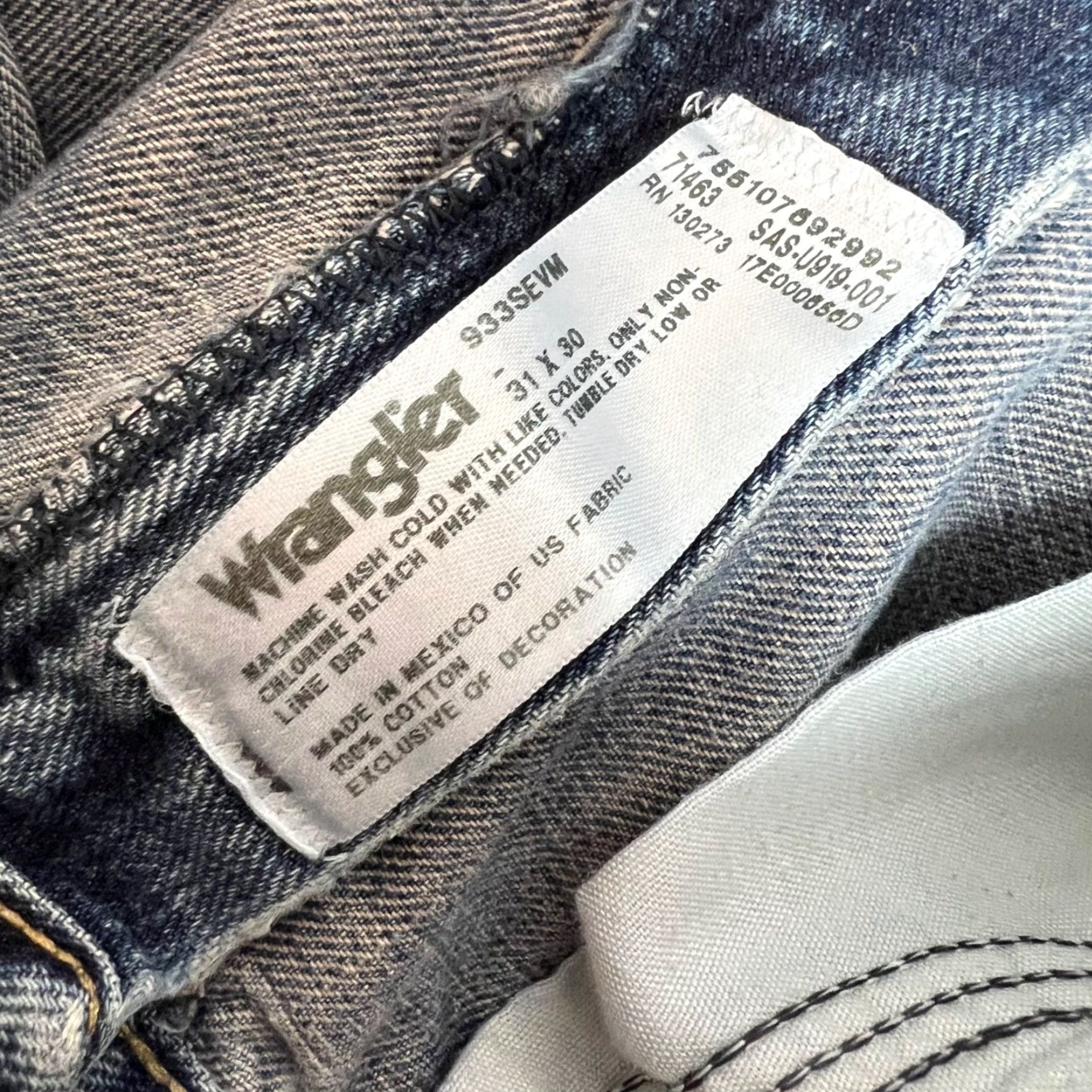 Wrangler Wrangler Womens Straight-Leg Denim Jeans Adult Size 31 Light Wash Blue 28x29 Regular Rise Size 24" / US 00 / IT 34 - 4 Thumbnail
