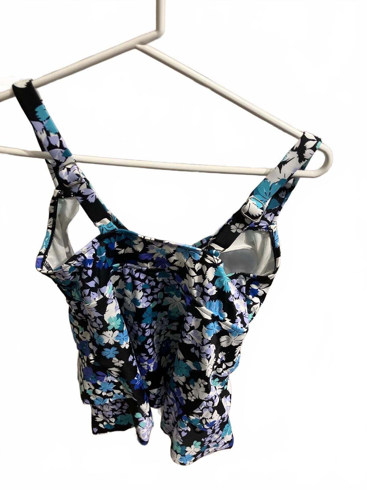 Other NWT Floral Patterned Ruffled Tank Top with Adjustable Straps Size ONE SIZE - 4 Thumbnail