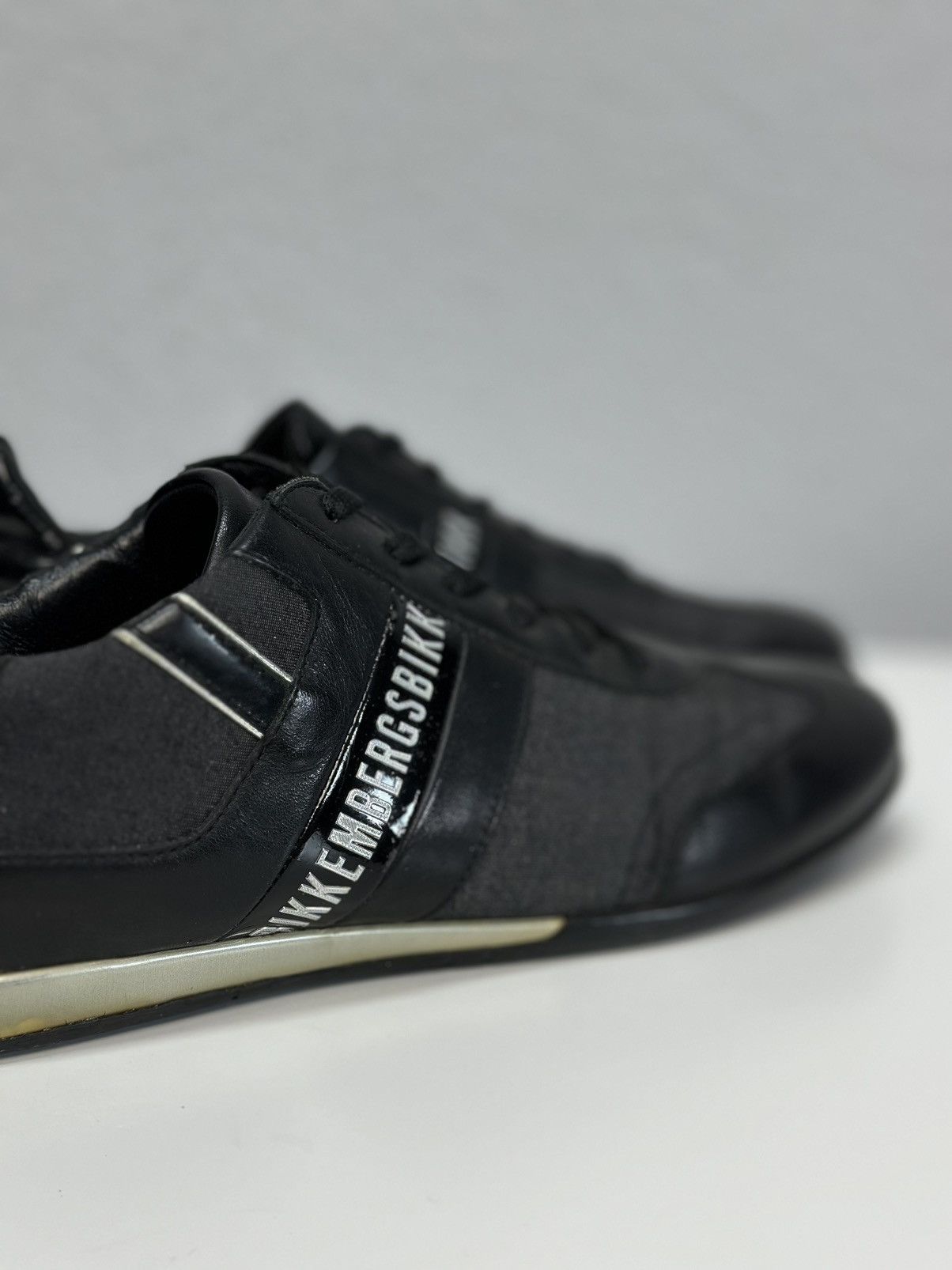 Dirk Bikkembergs Bikkembergs Black Leather Sneakers Minimal Sport Luxe Size US 7 / EU 40 - 7 Thumbnail