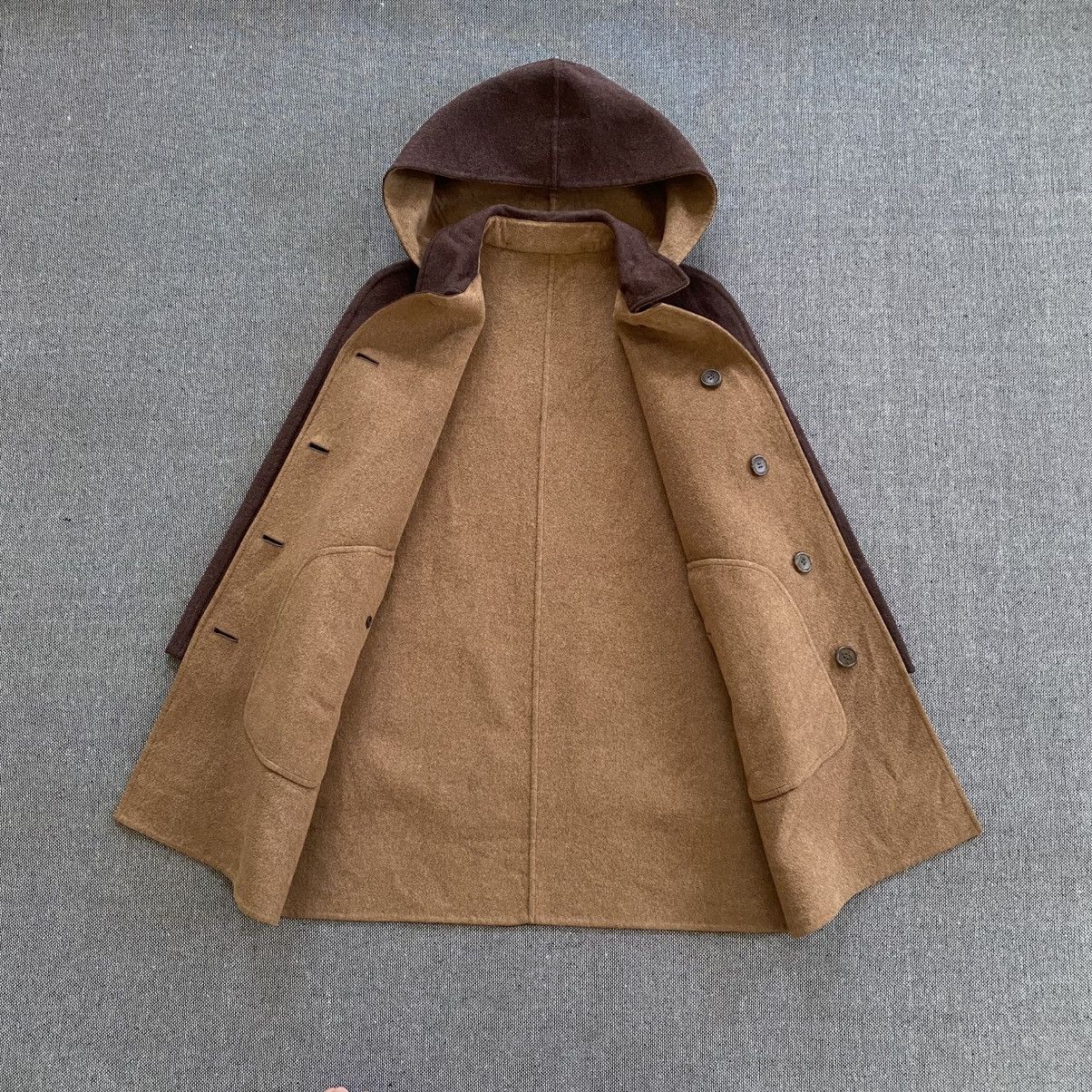 Burberry Prorsum BURBERRYS Reversible Hooded Wool Duffle Coat Size S / US 4 / IT 40 - 3 Thumbnail