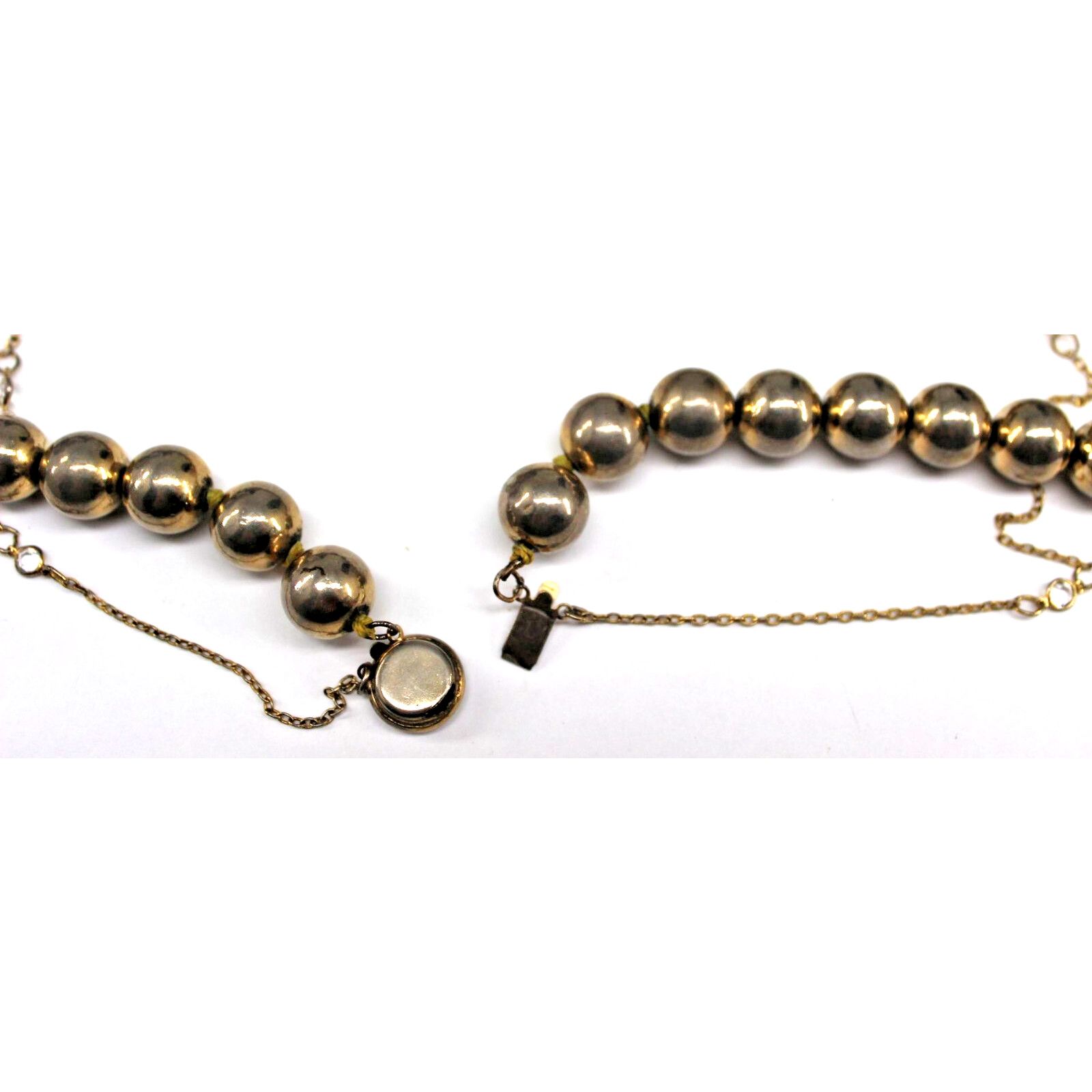 Other Vintage 22" Silver Plated Ball & Chain Necklace Size ONE SIZE - 5 Thumbnail
