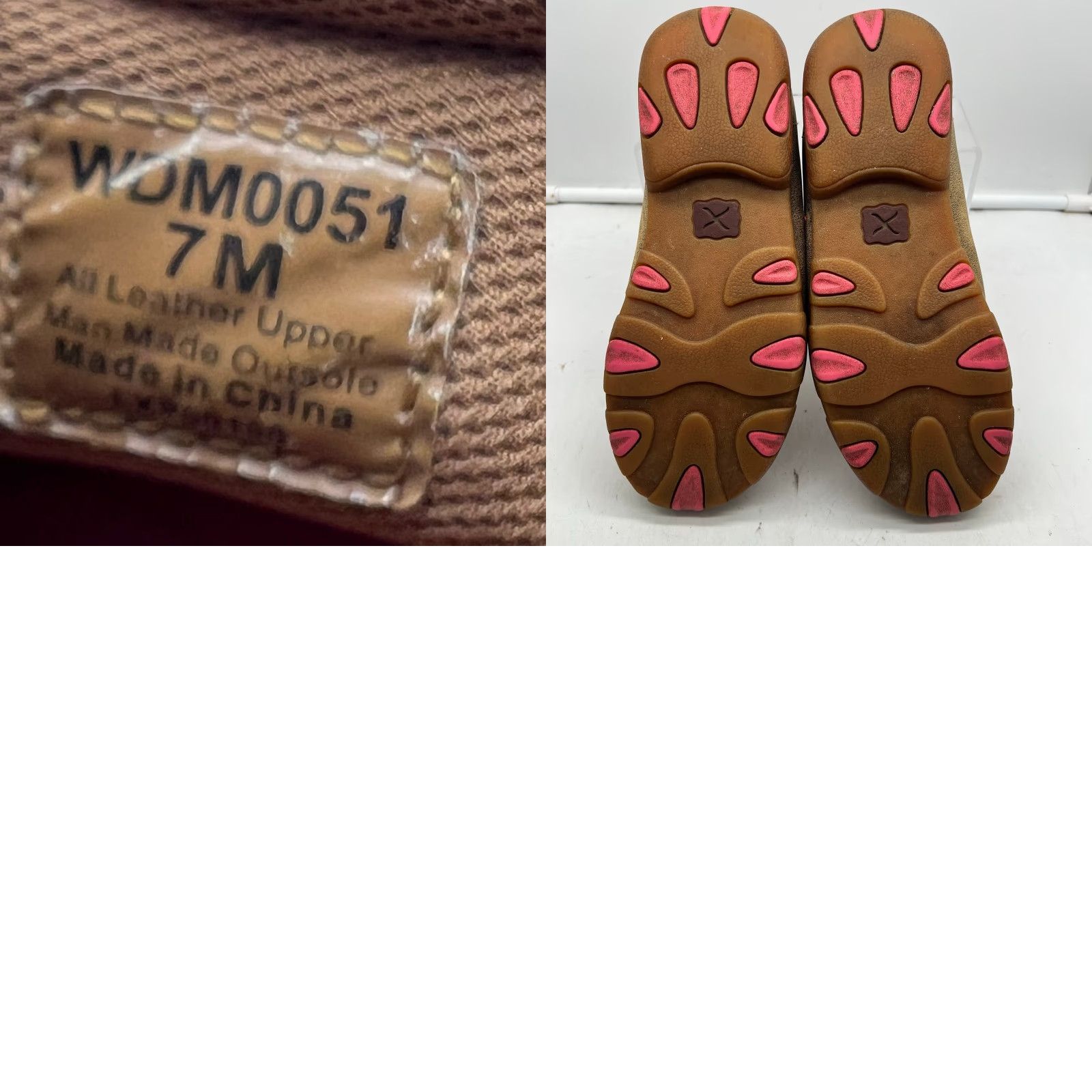 Twisted X Twisted X Chukka Driving Boots Womens 7 Breast Cancer Mocs Brown Leather Ankle Size US 7 / IT 37 - 8 Thumbnail