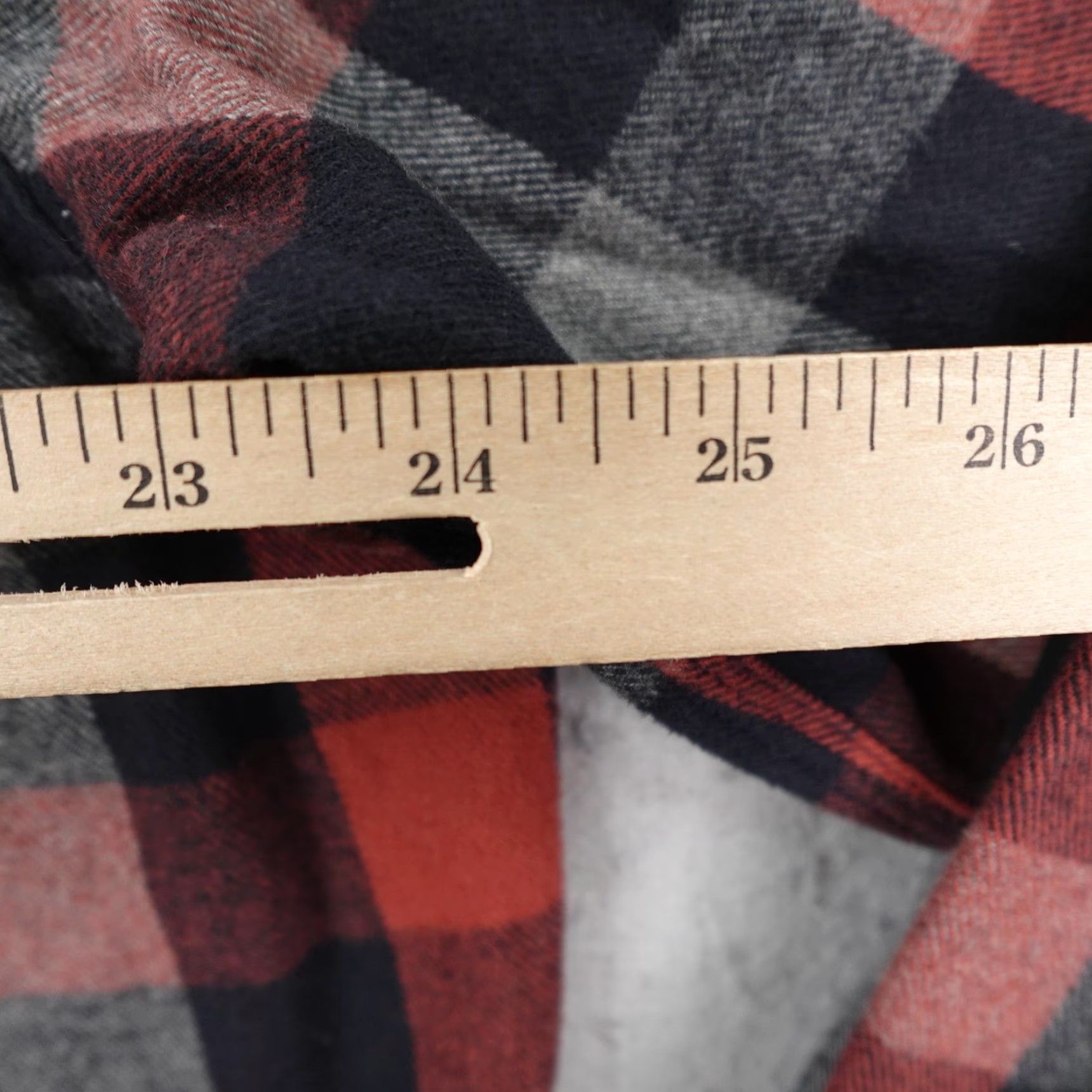 Vintage FiveBrother Shirt Men Large Red Gray Plaid Flannel Pearl Snap Overshirt Shacket Button-Up Outdoor Mens Size US L / EU 52-54 / 3 - 7 Thumbnail