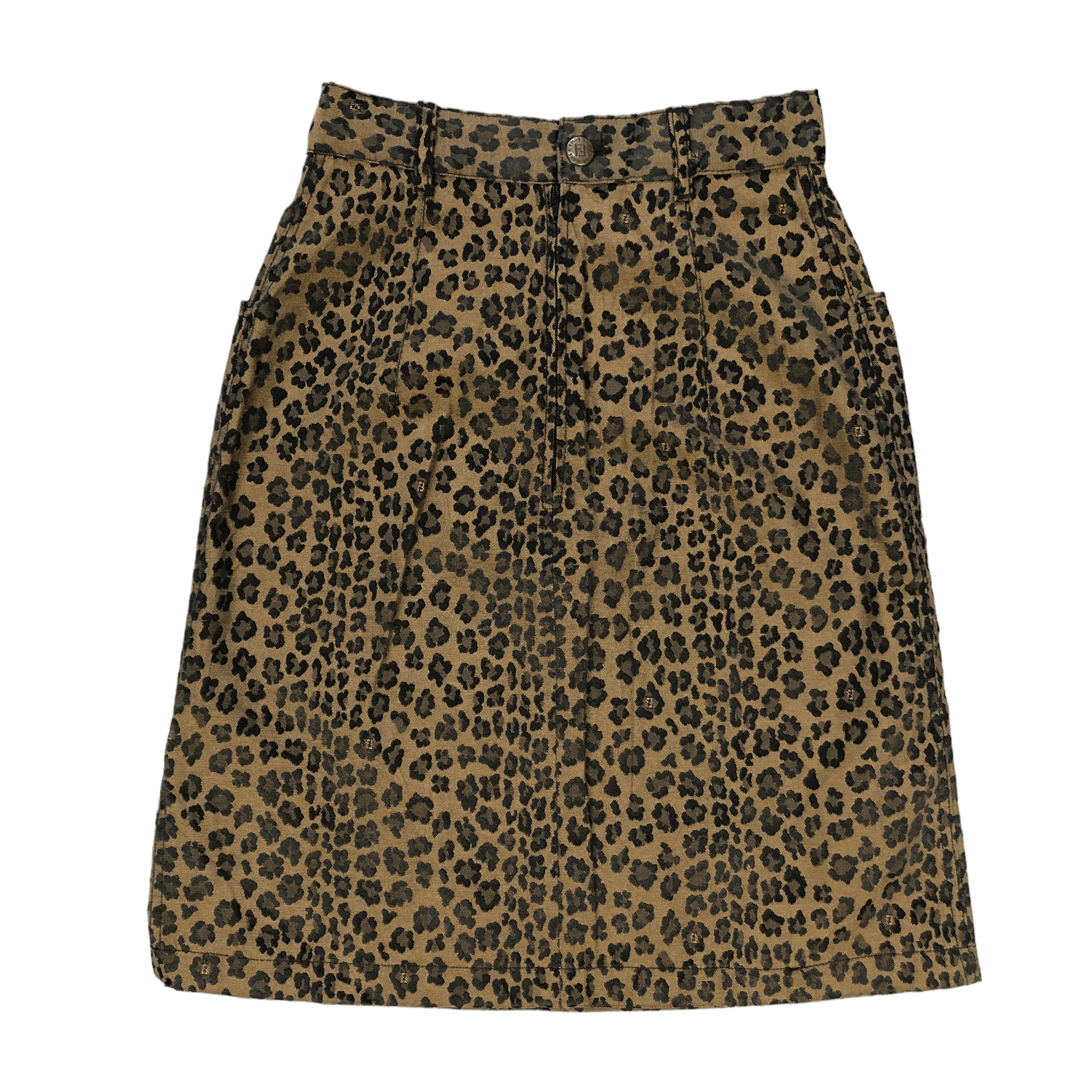 Fendi FENDI JEANS LEOPARD SKIN DESIGNS MINI SKIRTS #6249-220 Size 23" - 7 Thumbnail