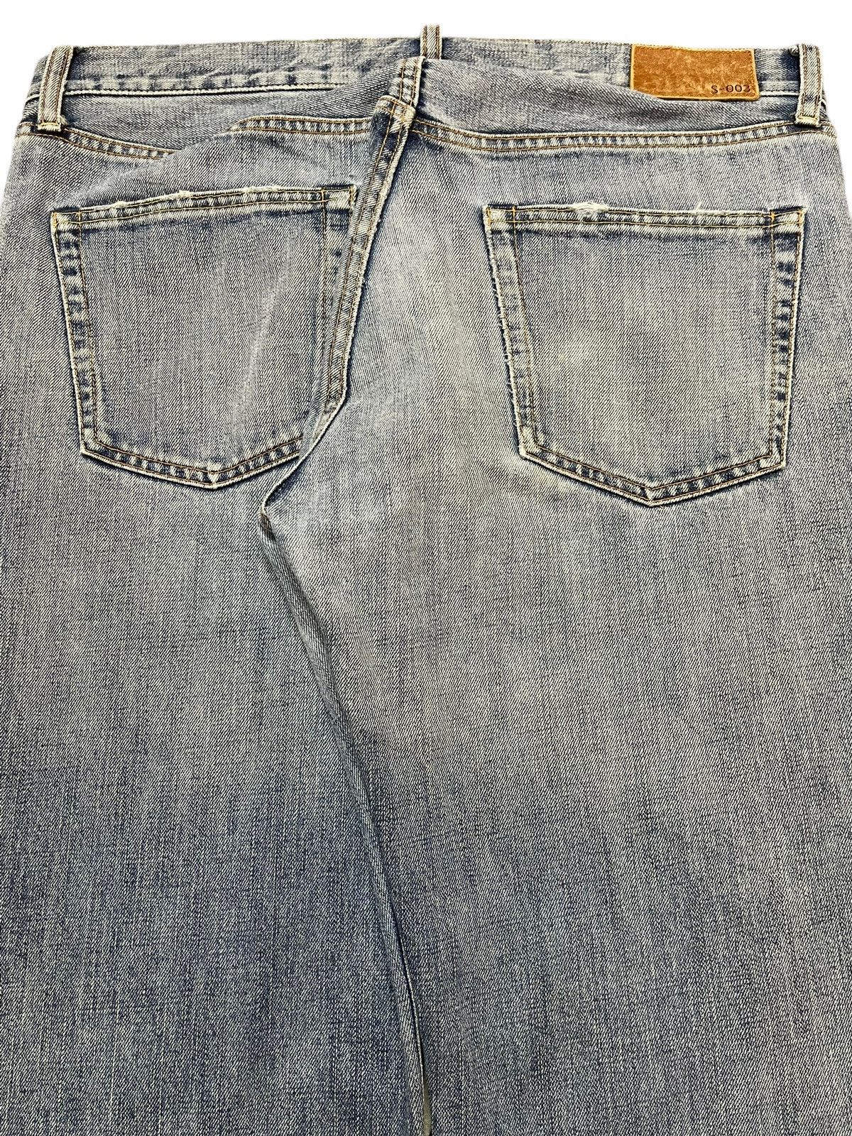 Uniqlo Vintage Y2K Japanese Uniqlo Blue Faded Wash Wide Leg Baggy Size US 36 / EU 52 - 6 Thumbnail