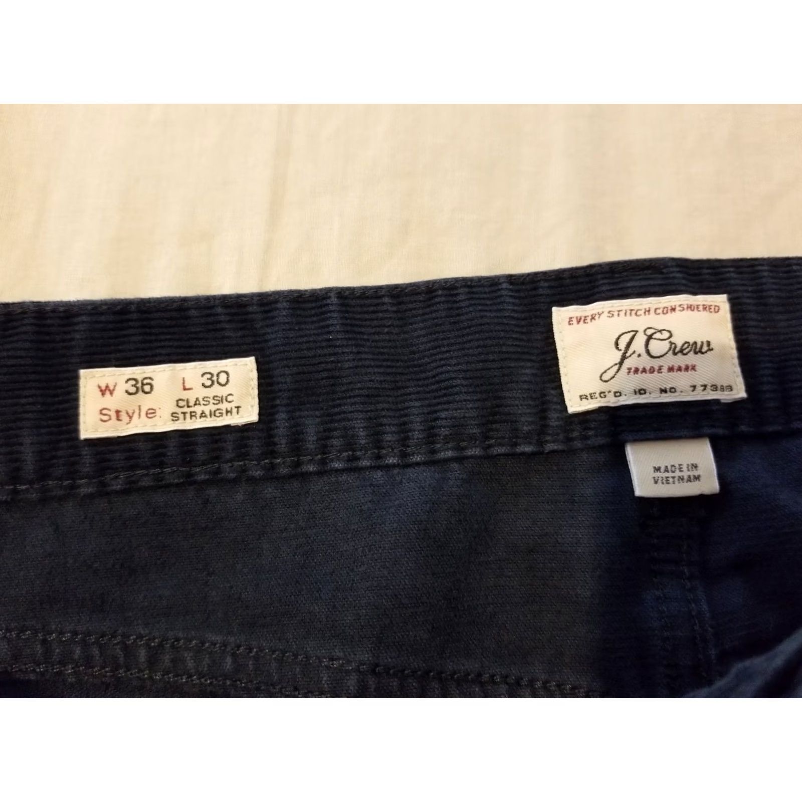 J.Crew J.CREW Corduory Jeans Pants Men Size 36 Navy Blue Cotton Size US 36 / EU 52 - 3 Thumbnail
