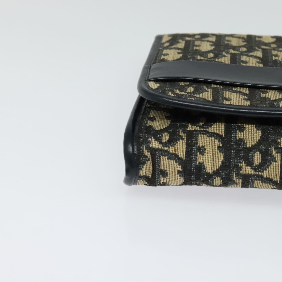 Dior DIOR Trotter Canvas Chain Shoulder Bag Navy Size ONE SIZE - 9 Thumbnail