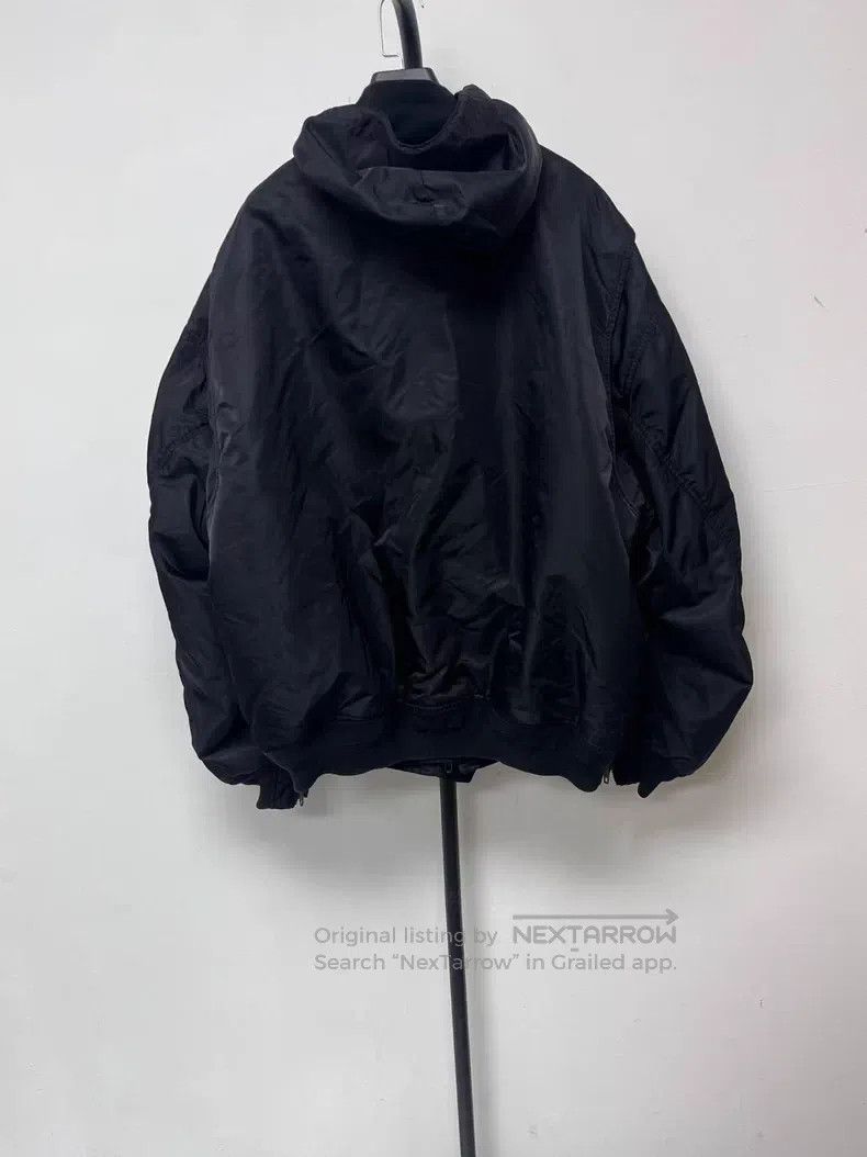Balenciaga Balenciaga Solid Color Hooded Pilot Zipper Long Sleeve Jac Size US M / EU 48-50 / 2 - 2 Thumbnail