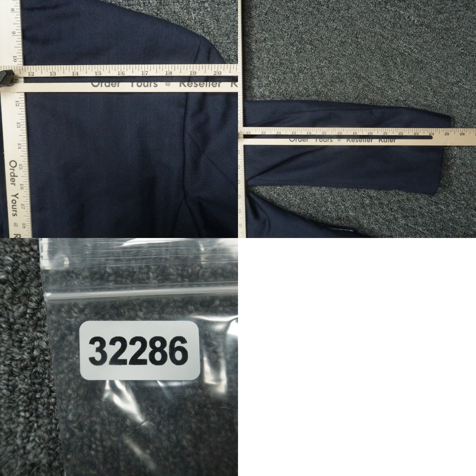 Hugo Boss HUGO BOSS Blazer Men 44R Blue Wool Lanificio Tesse Biella Suit Jacket Coat Jacket/Coat Blue Wool Solid Notch 2 Button Double-Vented Regular 44R Mens Size 44R - 10 Thumbnail