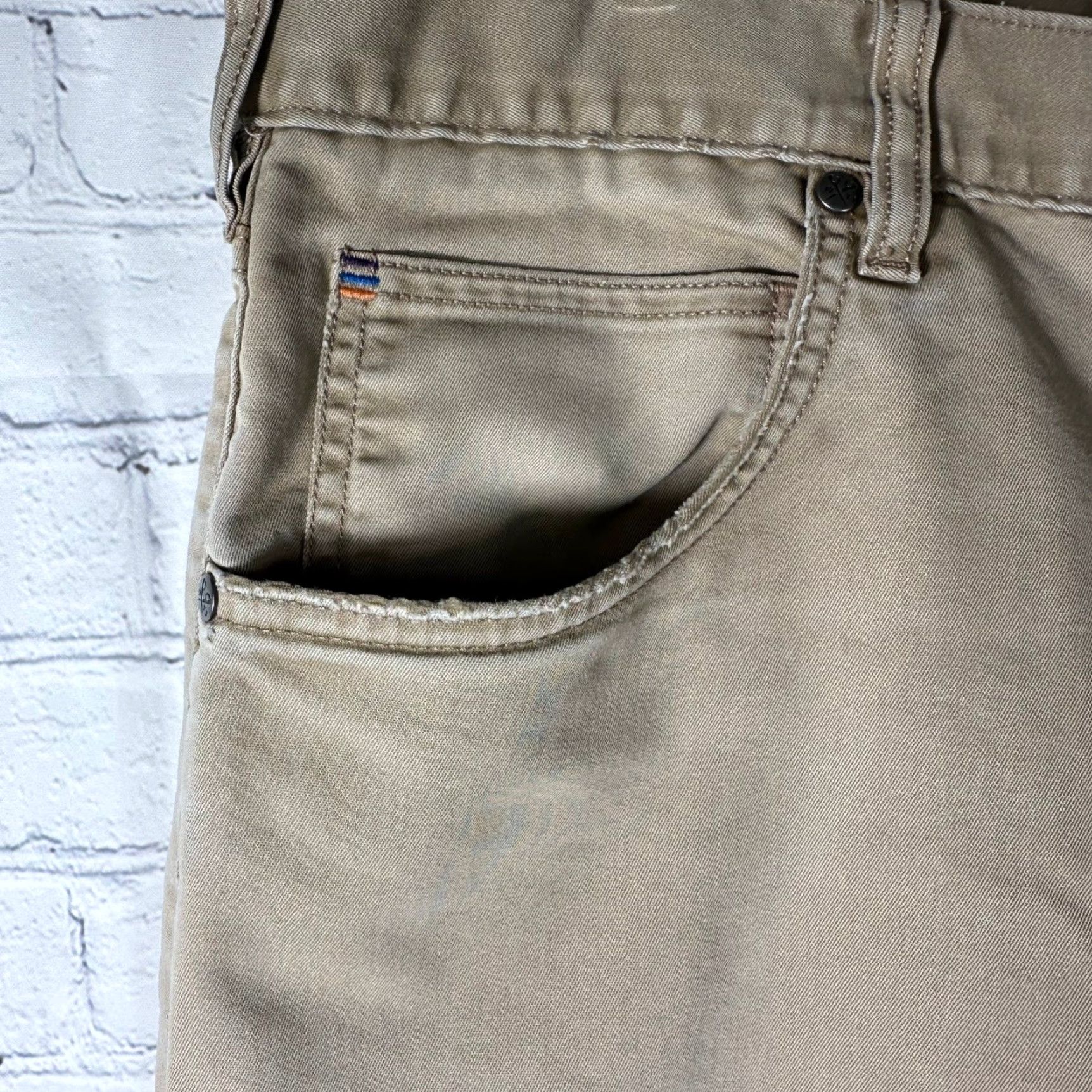 Patagonia Patagonia Pants Mens 38x30 Organic Cotton Canvas Ironclad Distressed 56480 Beige Chino Workwear Outdoor 5-Pocket Modern Regular Jeans? Size US 37 - 3 Thumbnail