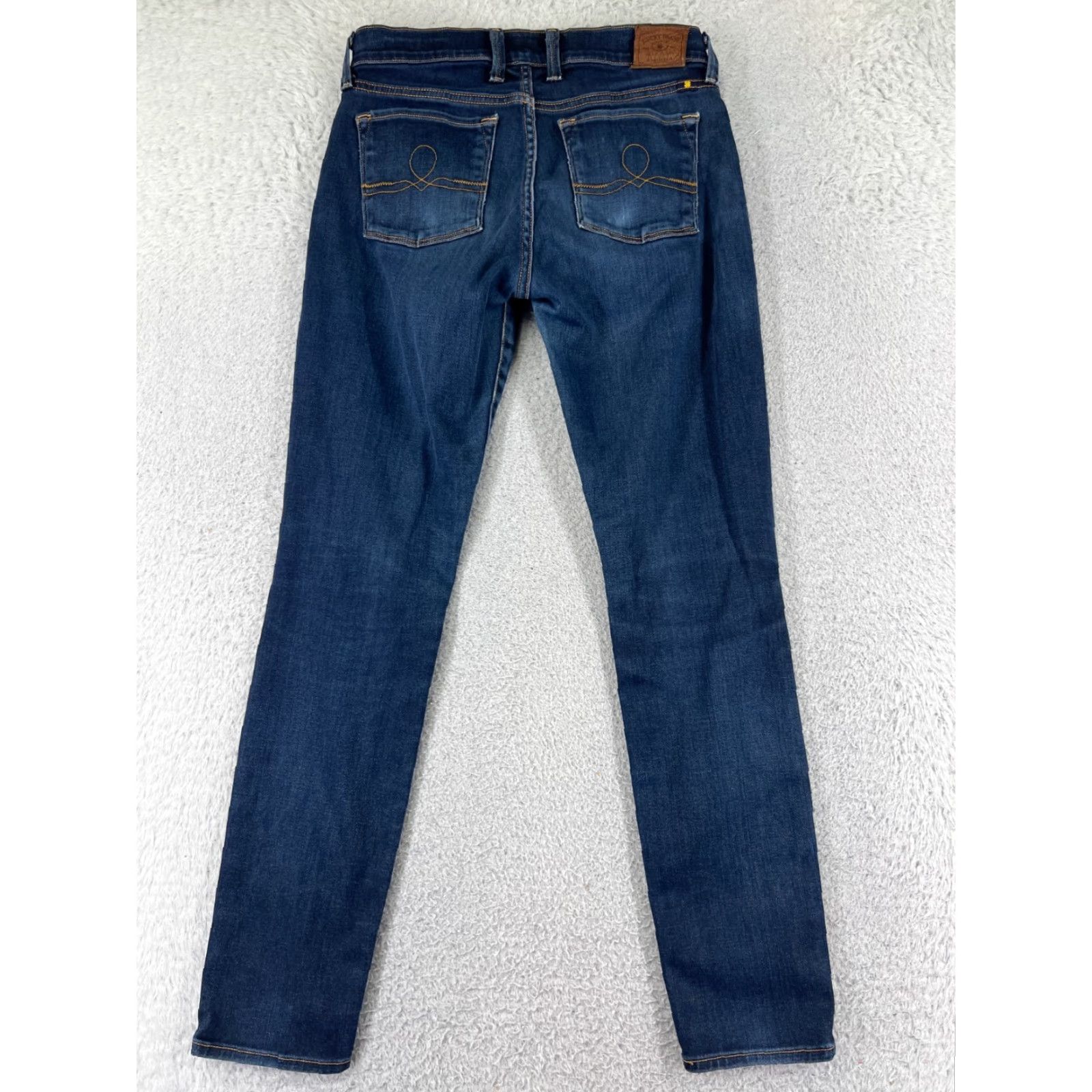 Lucky Brand Lucky Brand Jeans Womens 4 Blue Denim Skinny Low Rise 25x28 90s American Pocket 5-Pocket Design Regular Cotton Blend Size 27" / US 4 / IT 40 - 2 Thumbnail
