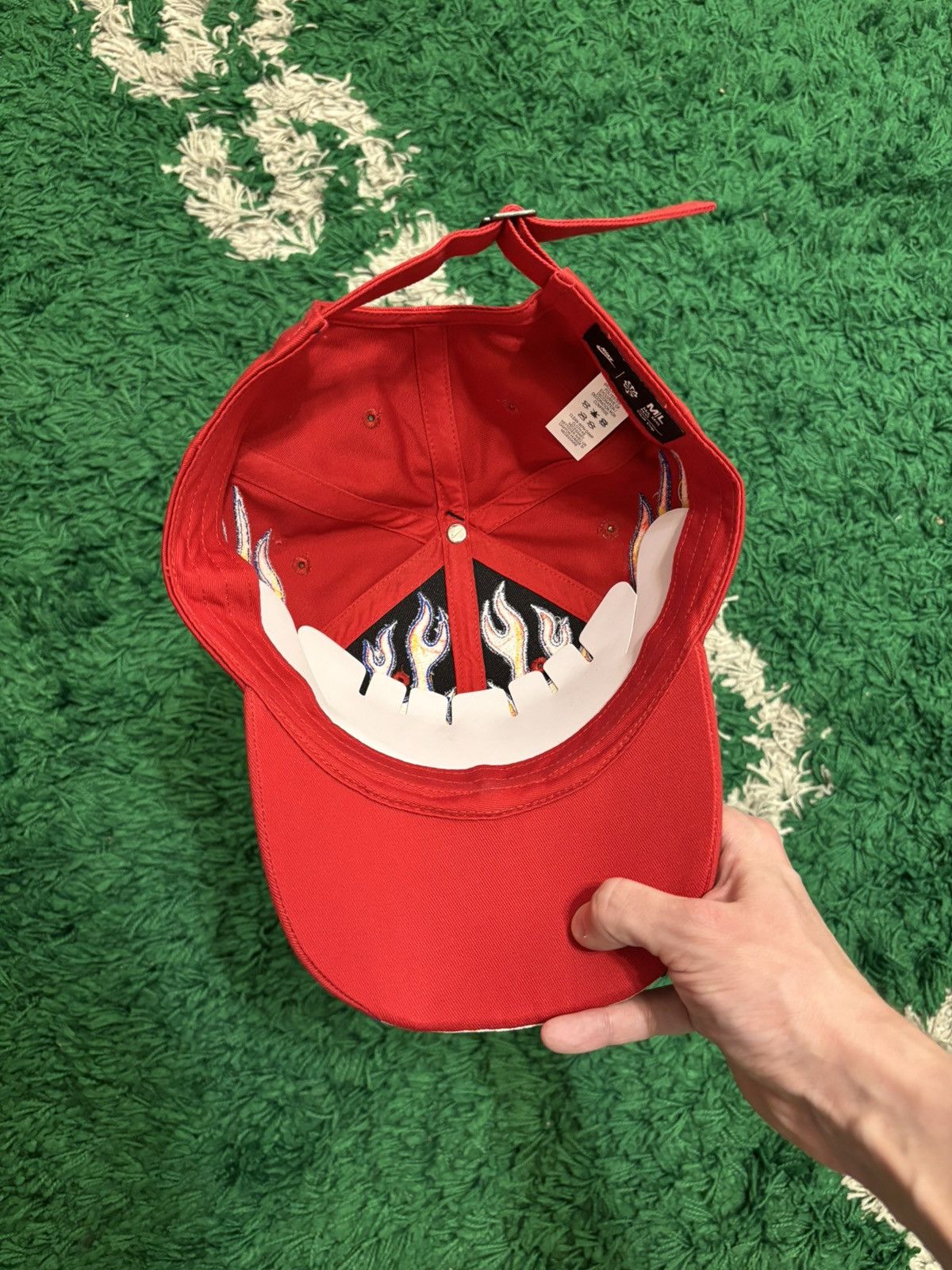 Nike Nike Structured OG Flame Club Cap Gym Red Size ONE SIZE - 7 Thumbnail