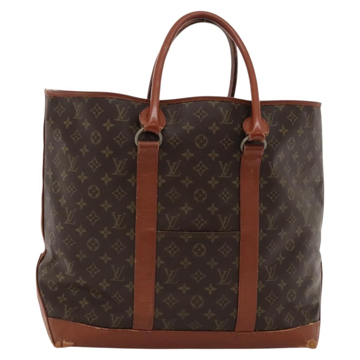Louis Vuitton Monogram Sac Weekend Gm Tote Bag M42420 Lv Auth 117783, Women's
