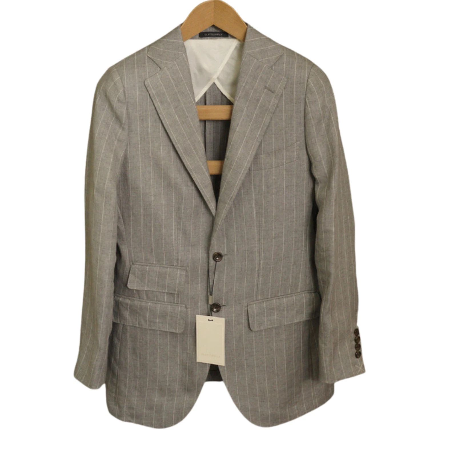 Suitsupply Men Suitsupply Blazer La Spalla Grey Linen Subalpino US30 Size 34S - 1 Thumbnail