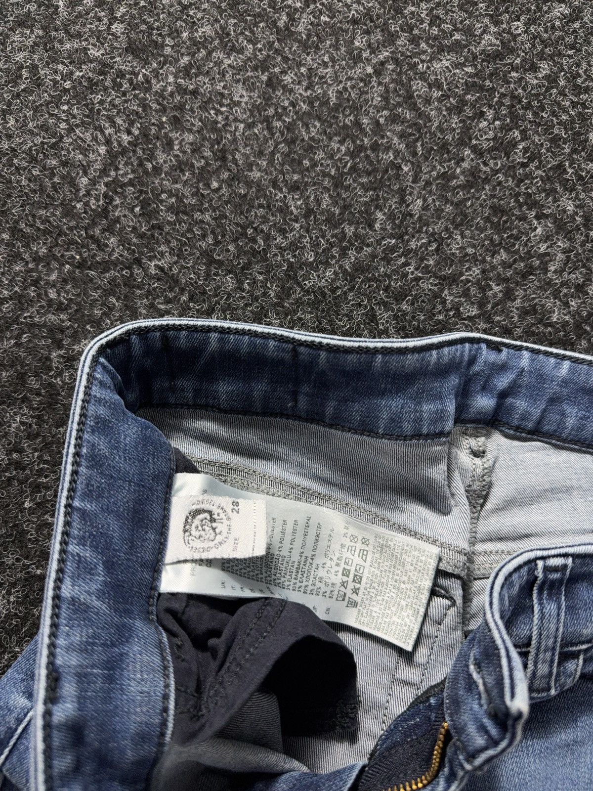Diesel 00s Diesel Luxury Slandy Super Skinny Y2K Light Wash Jeans Size 28" / US 6 / IT 42 - 11 Thumbnail