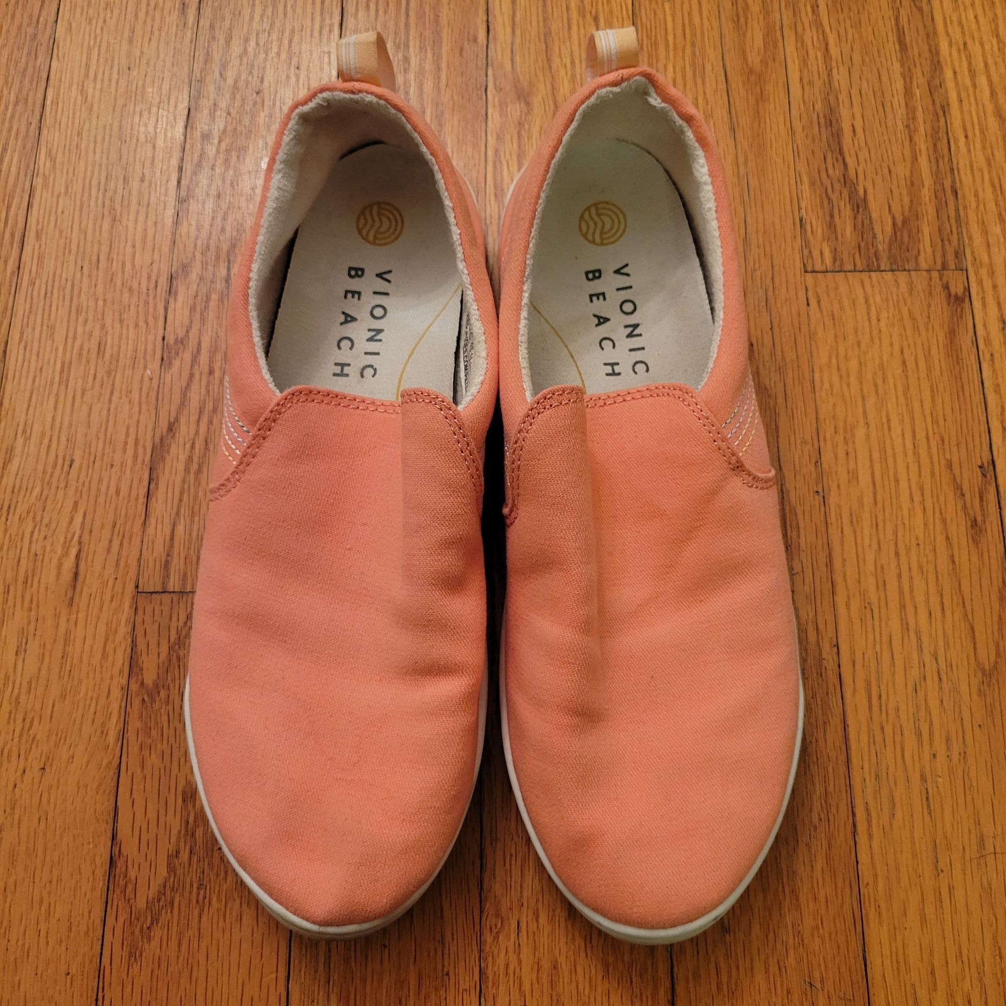 Vionic Vionic Beach MARSHALL Slip On Shoes Loafers 6 Coral Canvas V Size US 6 / IT 36 - 10 Thumbnail