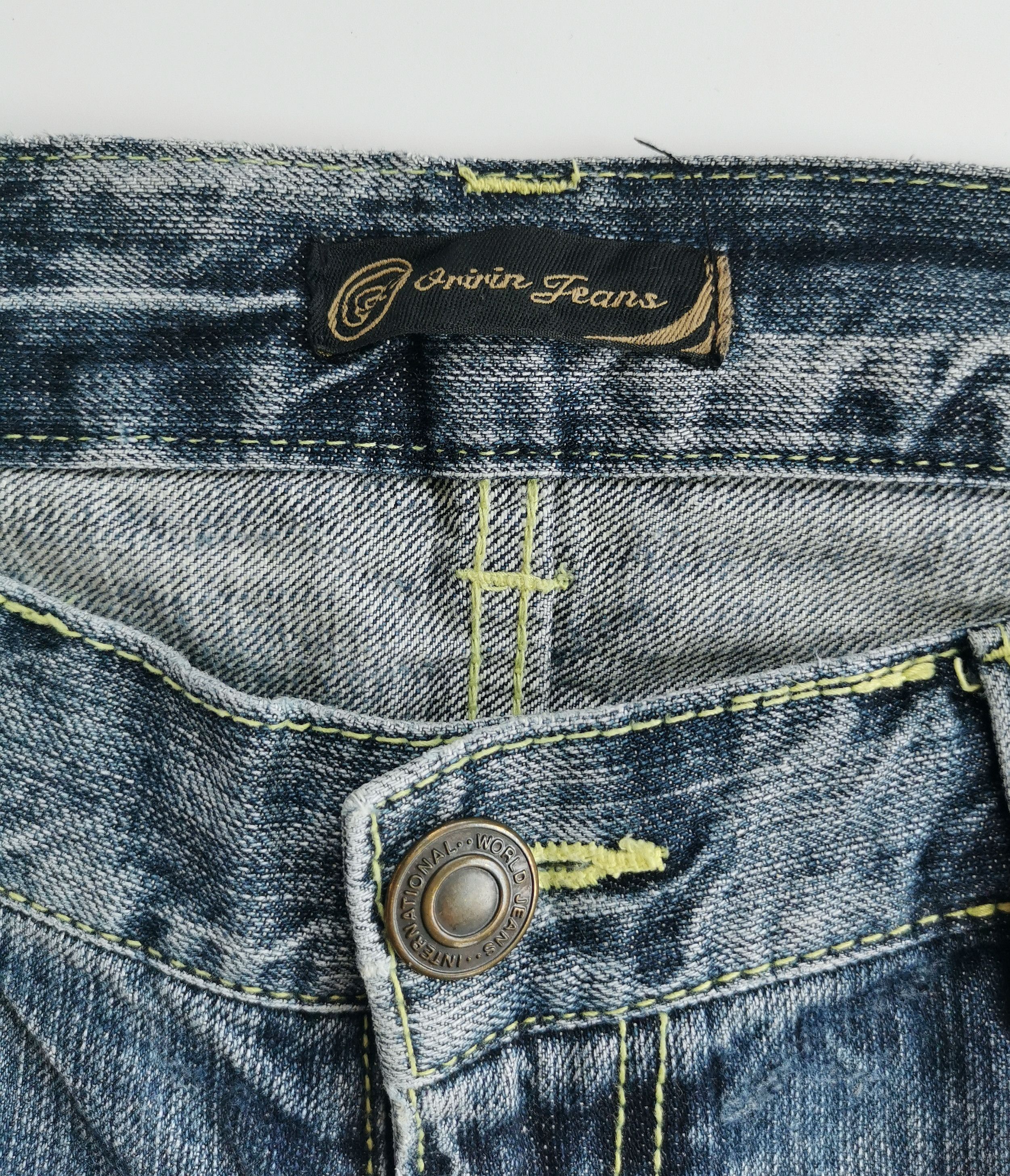 Hysteric Glamour RARE❤️‍🔥FLARE JEANS DISTRESSED ORIRIN RIPPED FLARED JEANS Size US 32 / EU 48 - 2 Thumbnail