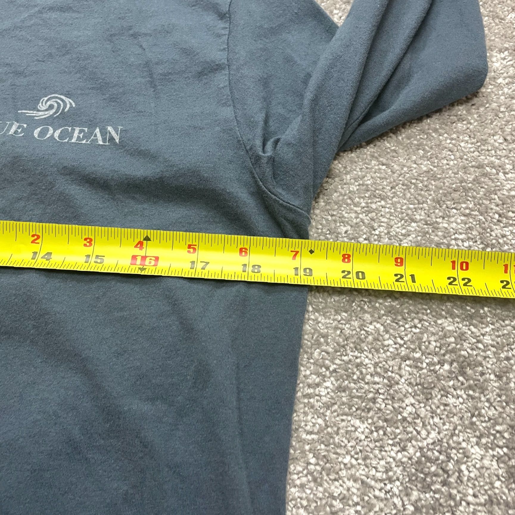 Next Level Next Level Shirt Adult Medium Blue Long Sleeve Cotton The Ocean Find Your Wave Size US M / EU 48-50 / 2 - 7 Thumbnail