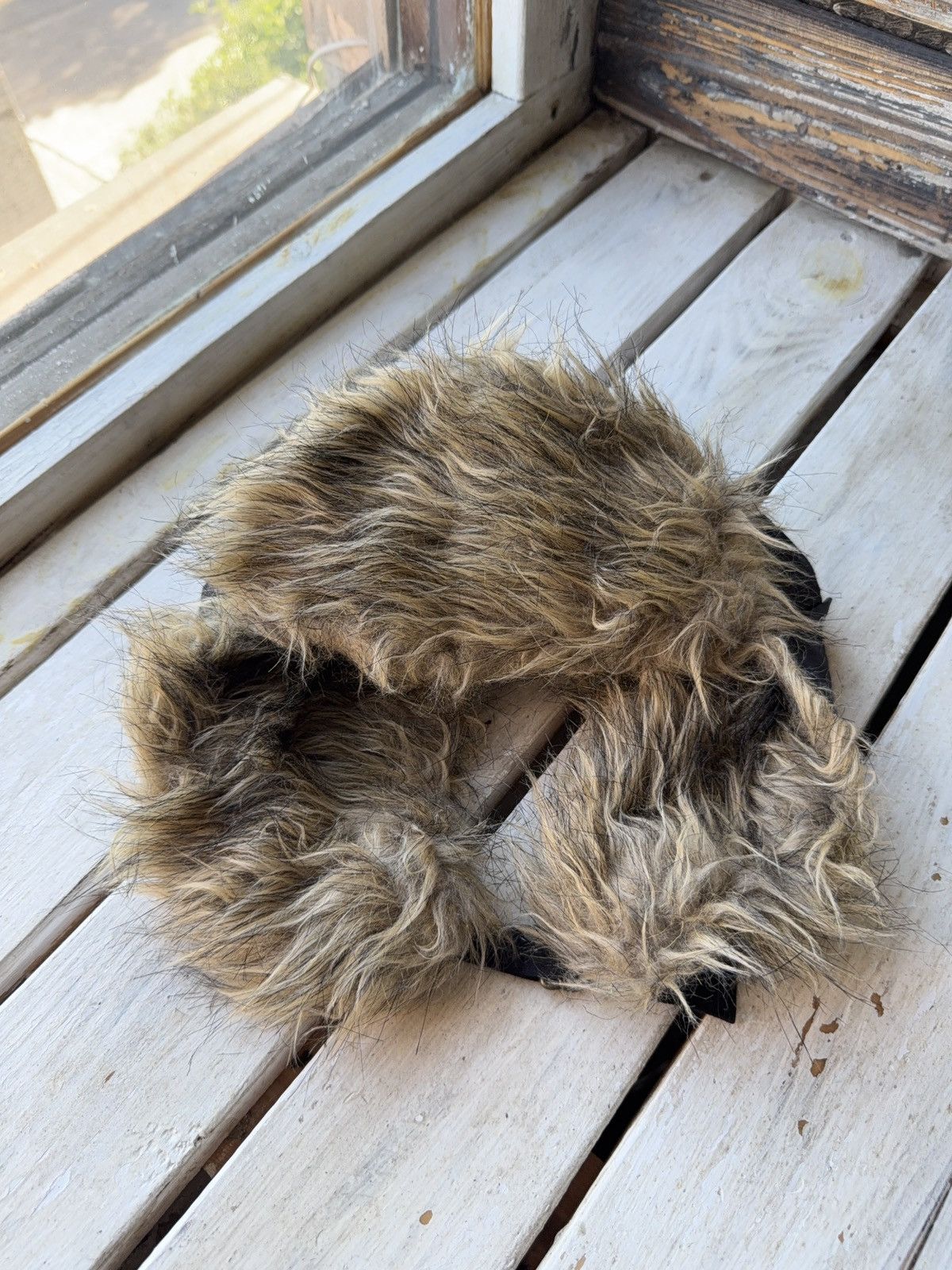 Vintage Y2K Vintage Fuzzy Hat Mohair knit Ushanka Trapper hat retro Size ONE SIZE - 3 Thumbnail