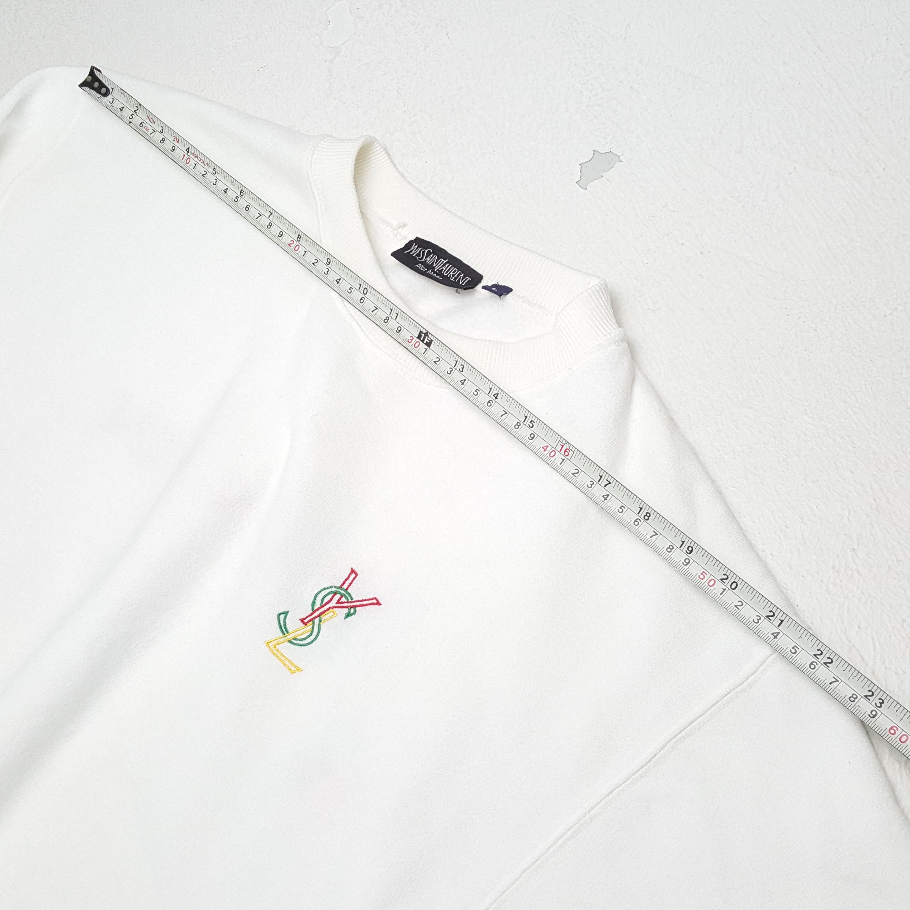 Vintage × Yves Saint Laurent YVES SAINT LAURENT Fashion Brand Spellout Design Sweatshirt Size US L / EU 52-54 / 3 - 5 Thumbnail