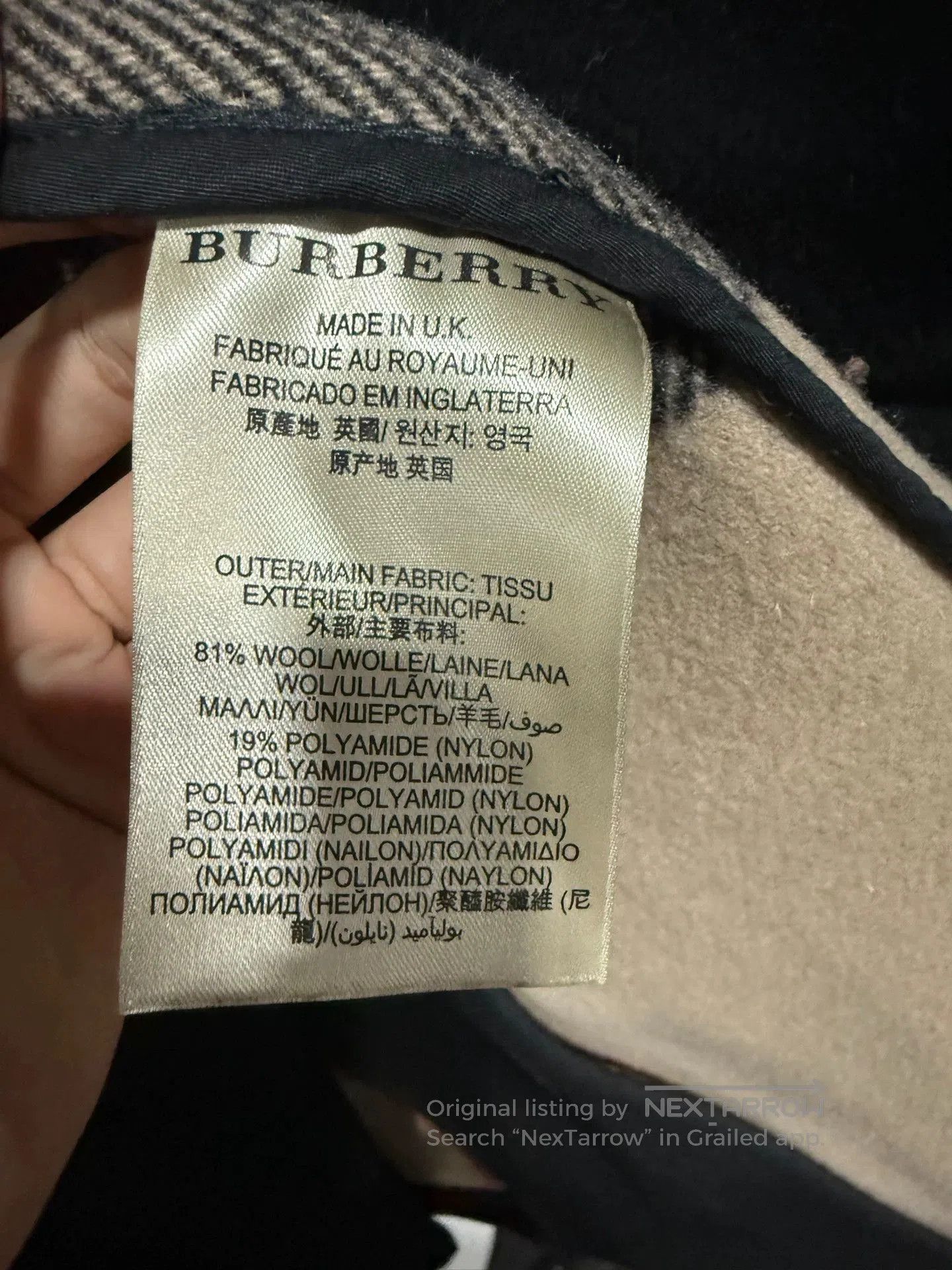 Burberry Burberry Black Wool Peacoat XL. Size US XL / EU 56 / 4 - 5 Thumbnail