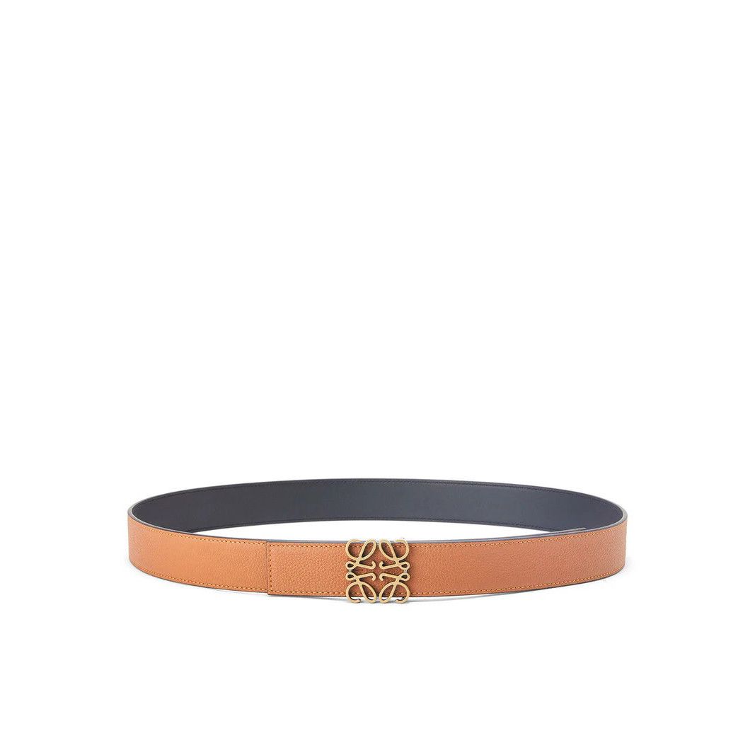 Loewe LOEWE Black/Tan Reversible Leather Belt New & Authentic (Men Size ONE SIZE - 1 Thumbnail
