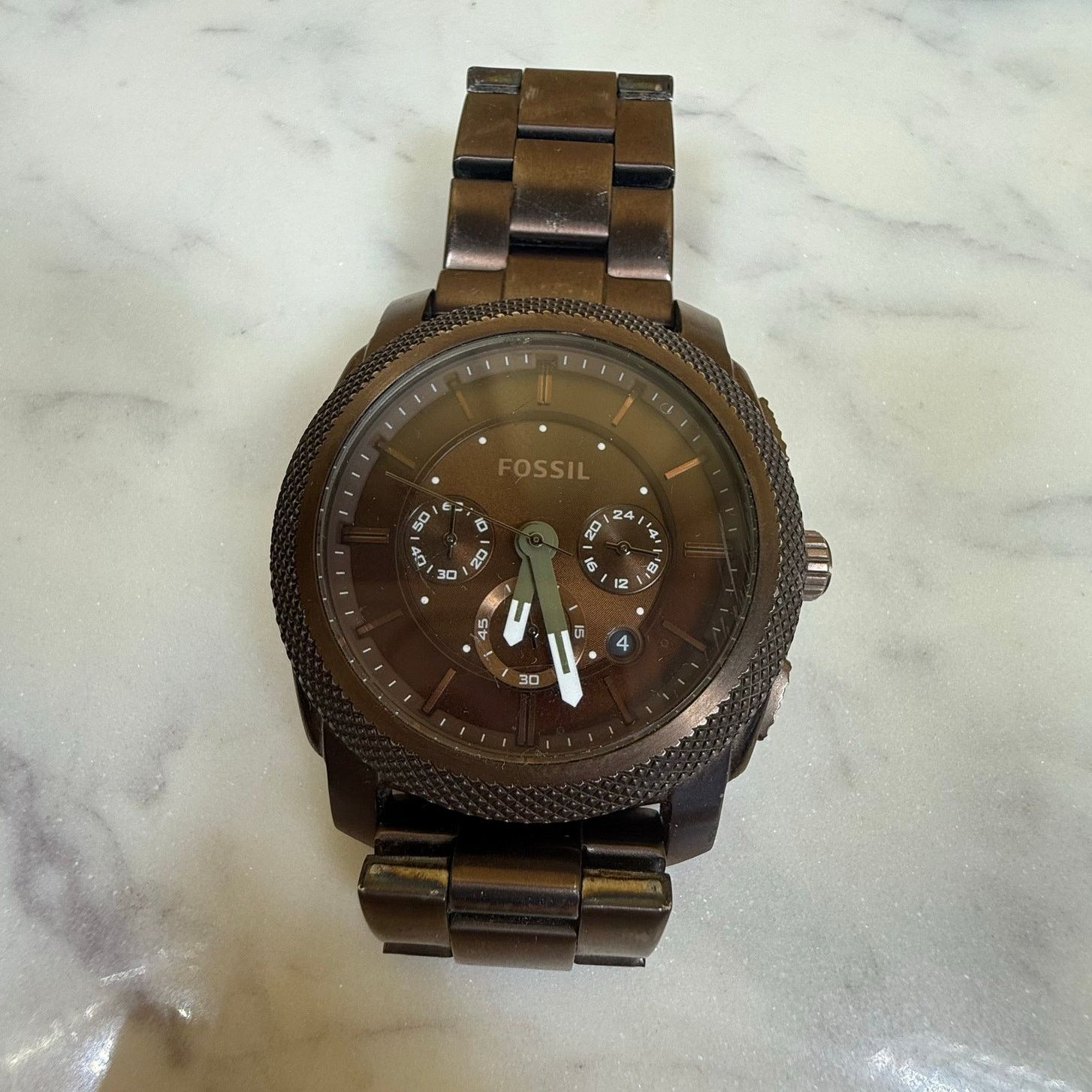 Fossil Fossil Machine Chronograph Stainless Steel Watch FS4661 Size 40 - 2 Thumbnail