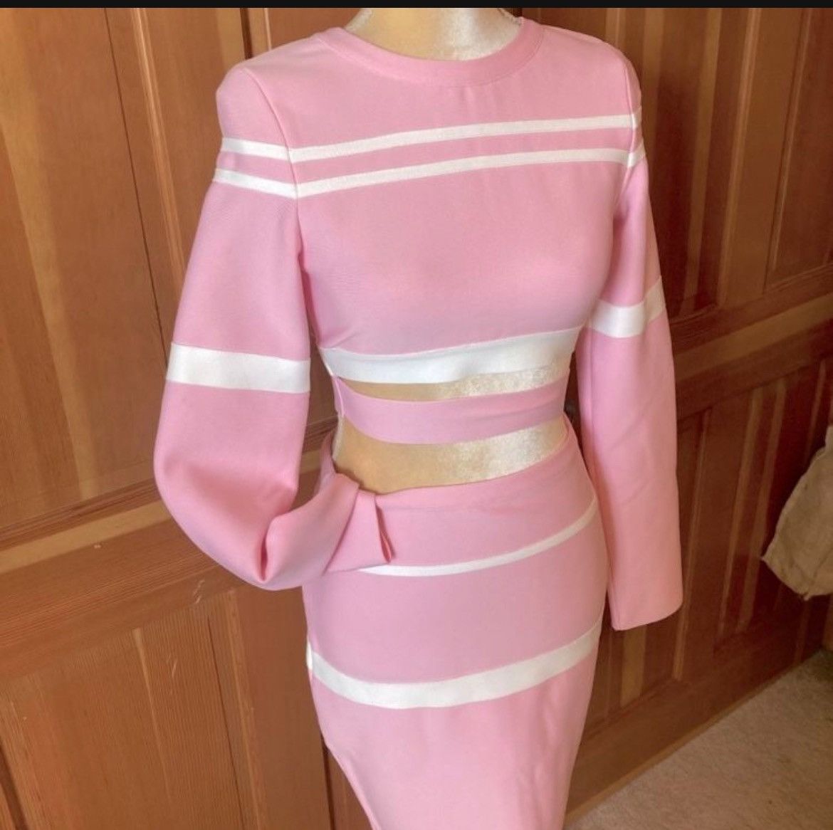 Designer × Other NWT, Lavishly Paris Women’s Pretty Pink Skirt Suit Set Size M / US 6-8 / IT 42-44 - 11 Thumbnail