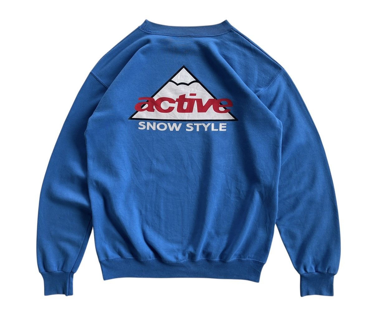 Vintage 90s Active Snow Style Crewneck Sweatshirt Size US M / EU 48-50 / 2 - 2 Thumbnail