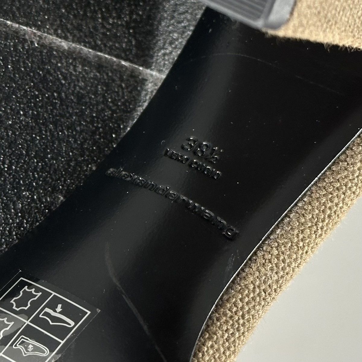 Alexander Wang Alexander Wang Khaki Canvas Suede Abby Ankle Strap Sandals Size US 8 / IT 38 - 8 Thumbnail