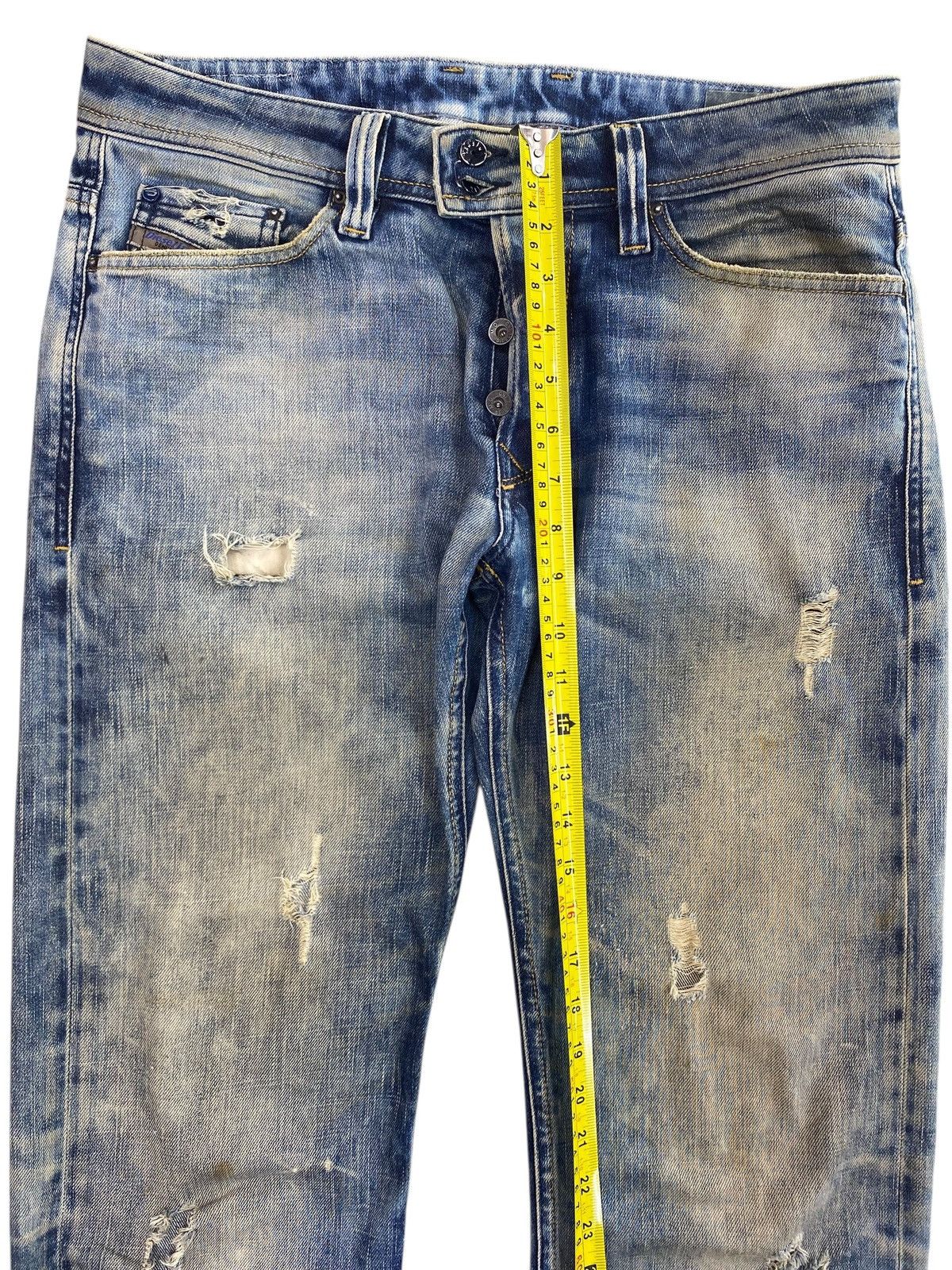 Diesel Diesel Mud Wash Distressed Style Straight Cut Denim Size US 32 / EU 48 - 6 Thumbnail